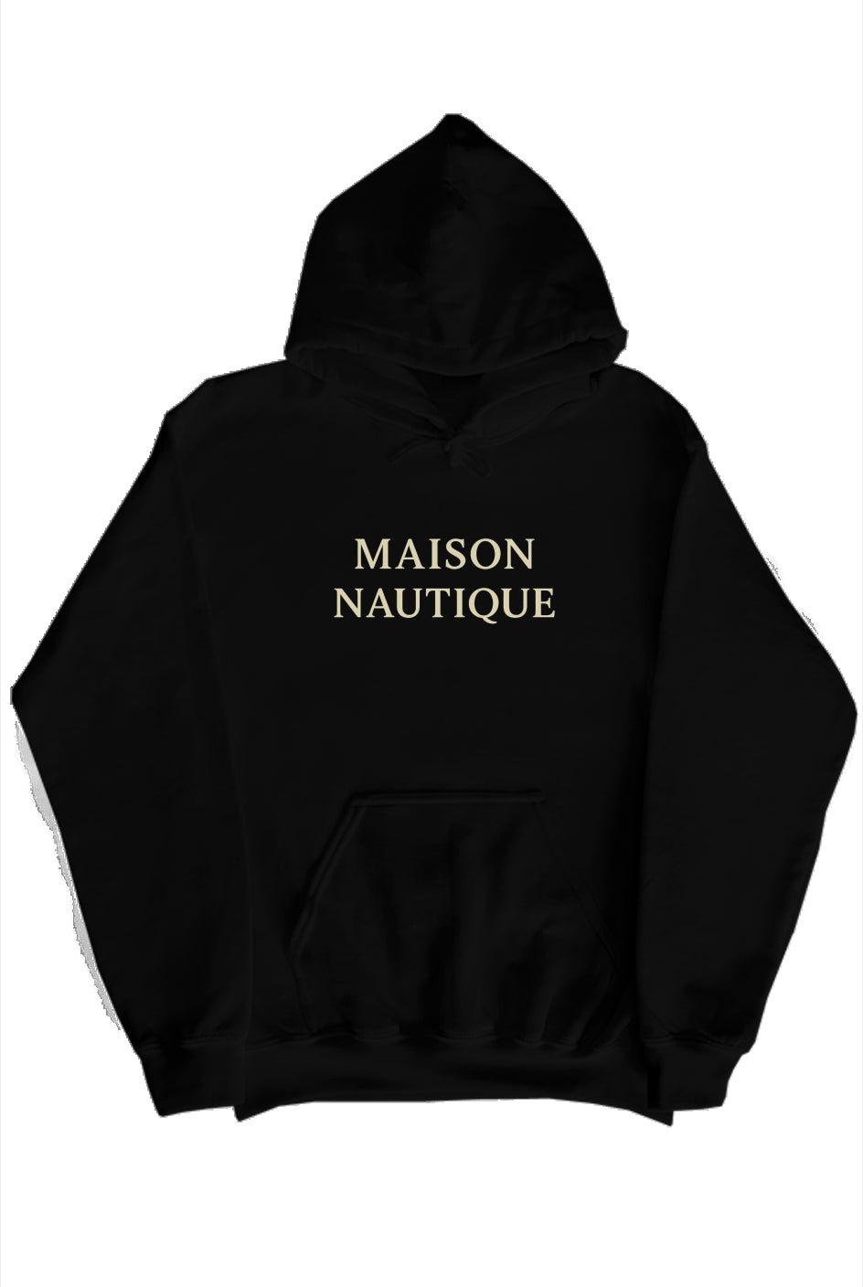 Maison Nautique Heavyweight Coastal Hoodie – Black, Navy, White (Bold Yacht Edition)