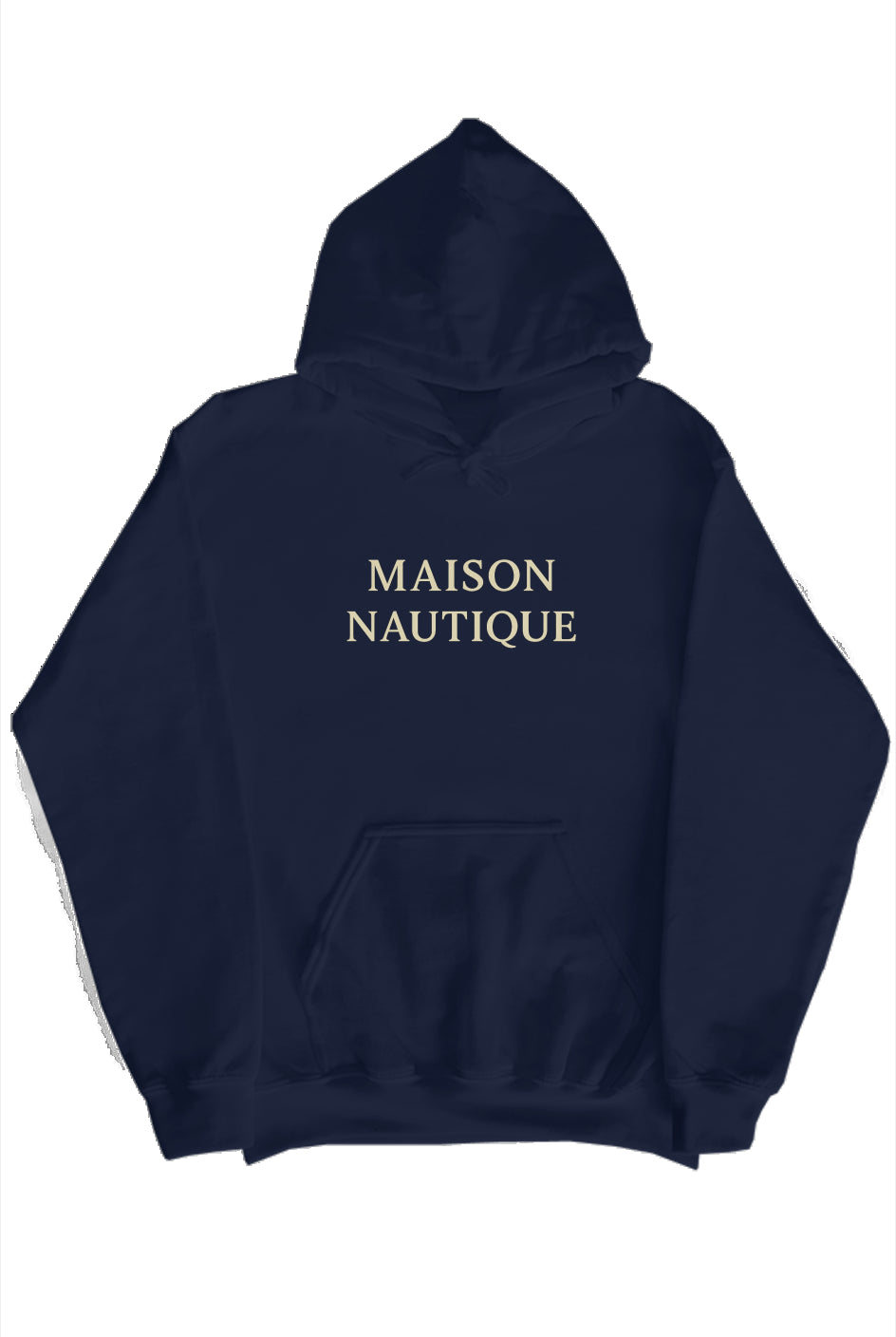 Maison Nautique Heavyweight Coastal Hoodie – Black, Navy, White (Bold Yacht Edition)