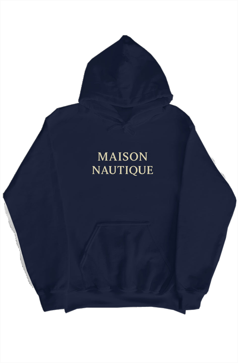 Maison Nautique Heavyweight Coastal Hoodie – Black, Navy, White (Bold Yacht Edition)