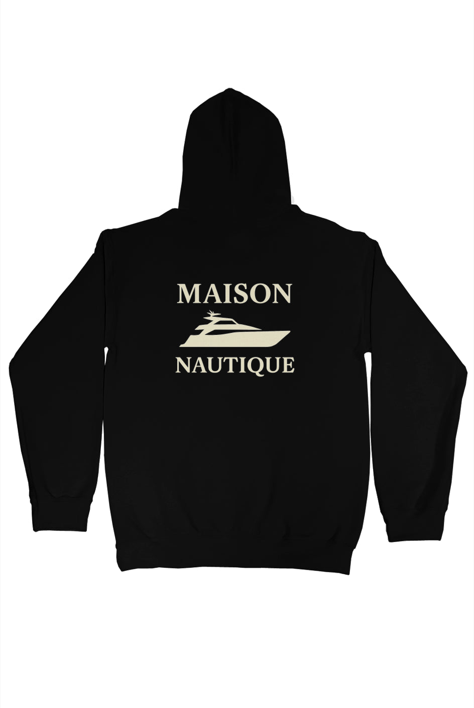 Maison Nautique Heavyweight Coastal Hoodie – Black, Navy, White (Bold Yacht Edition)