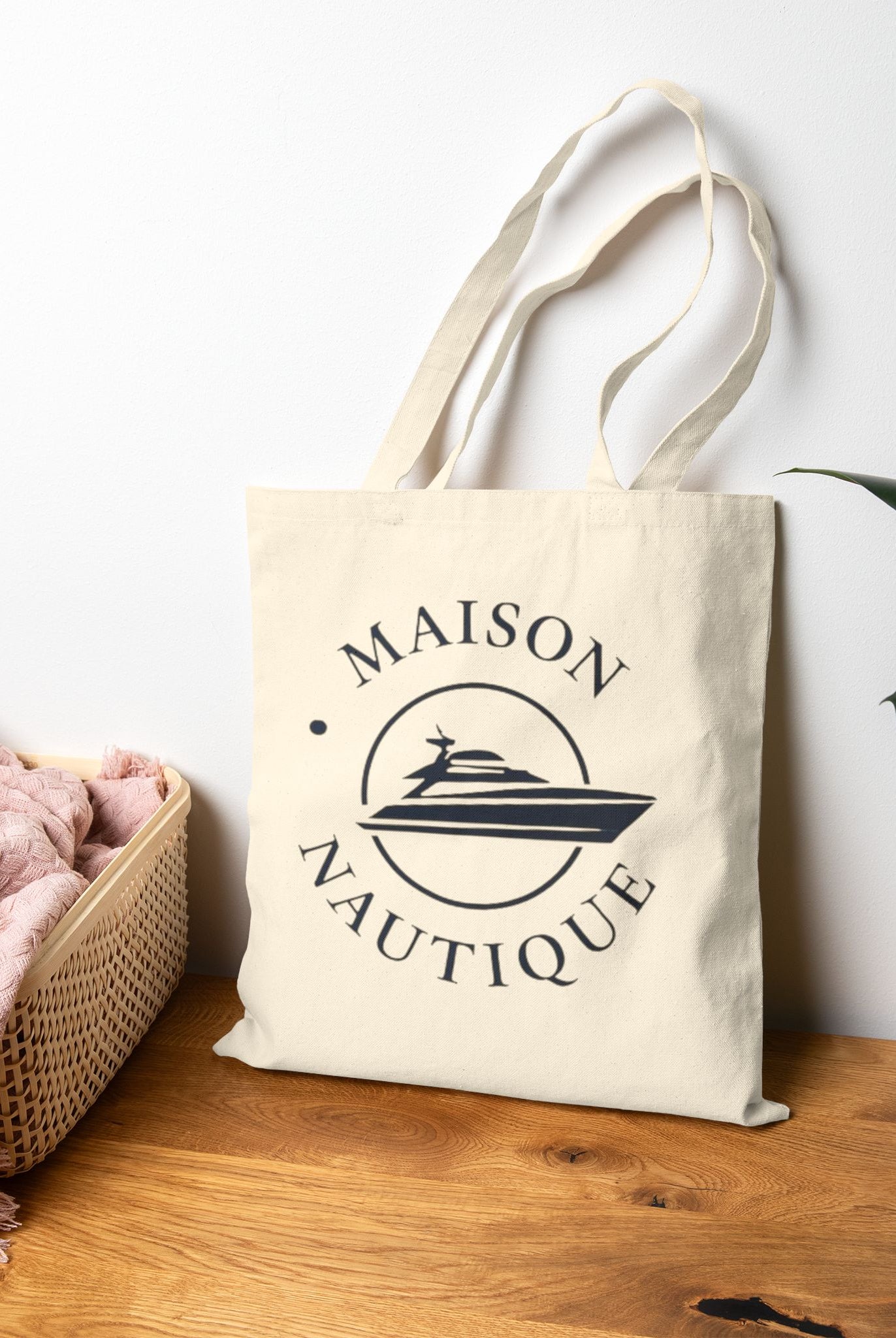 Maison Nautique Canvas Tote – Everyday Elegance - Maison Nautique