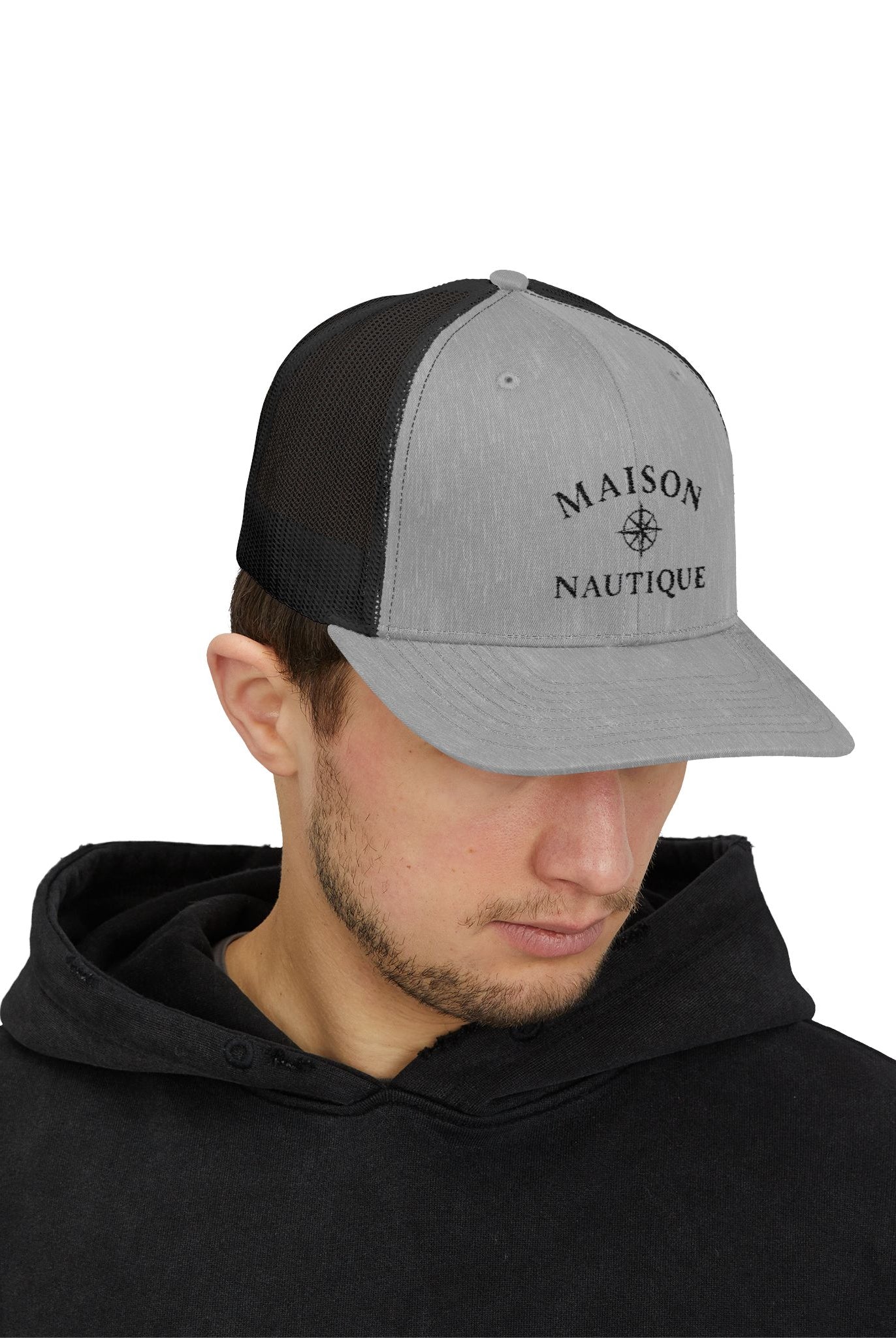 Maison Nautique Compass Trucker Hat – Classic Coastal Edition - Maison Nautique
