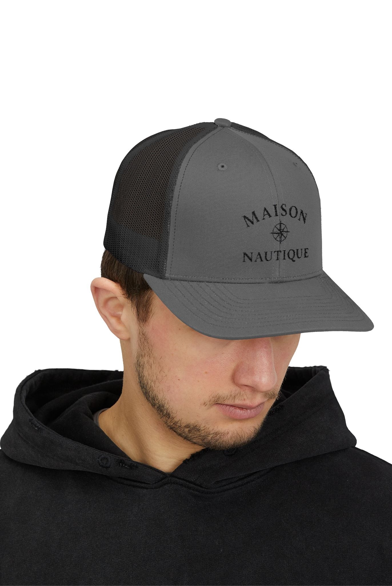 Maison Nautique Compass Trucker Hat – Classic Coastal Edition - Maison Nautique