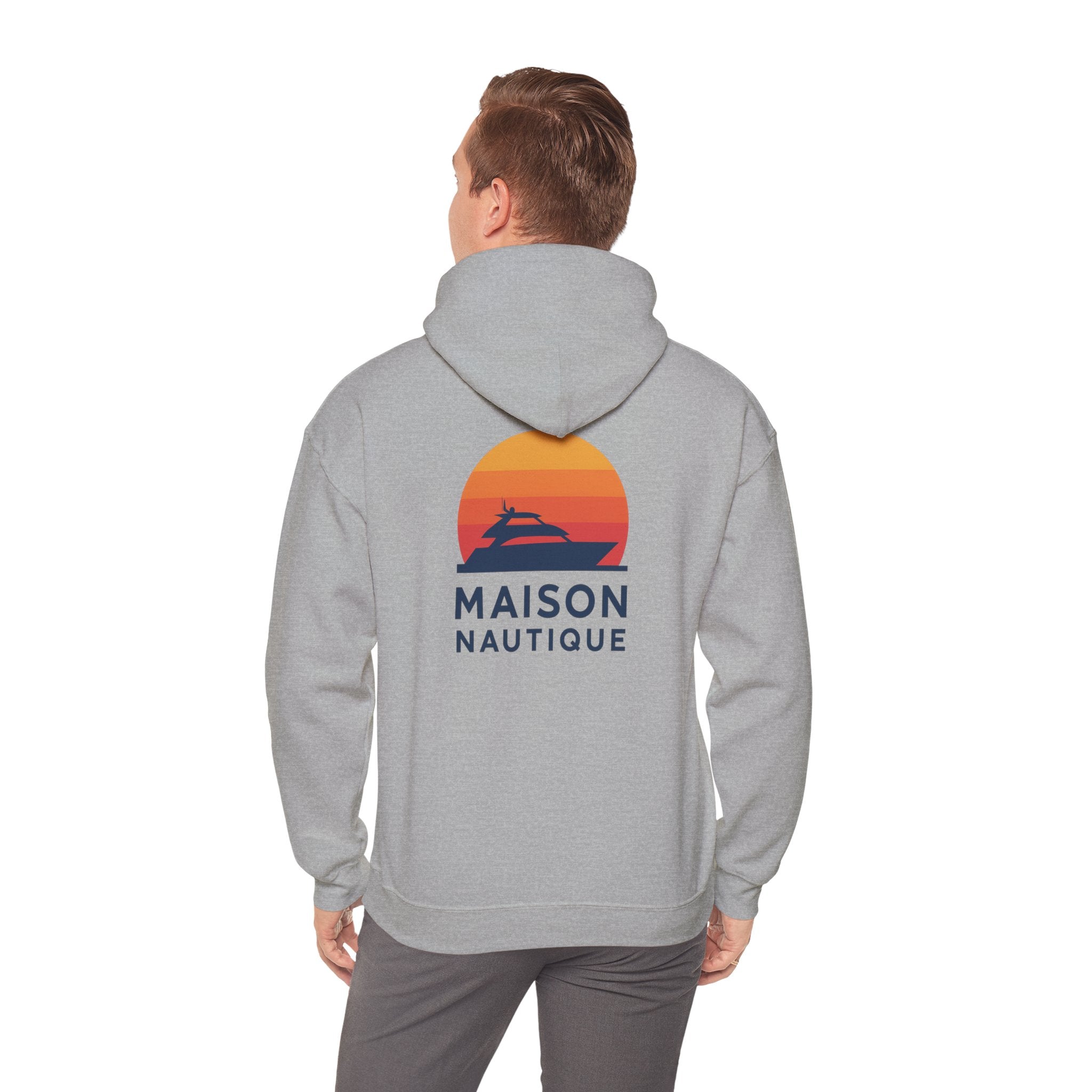 Maison Nautique Yacht Hoodie – Sunset Edition, Unisex - Maison Nautique
