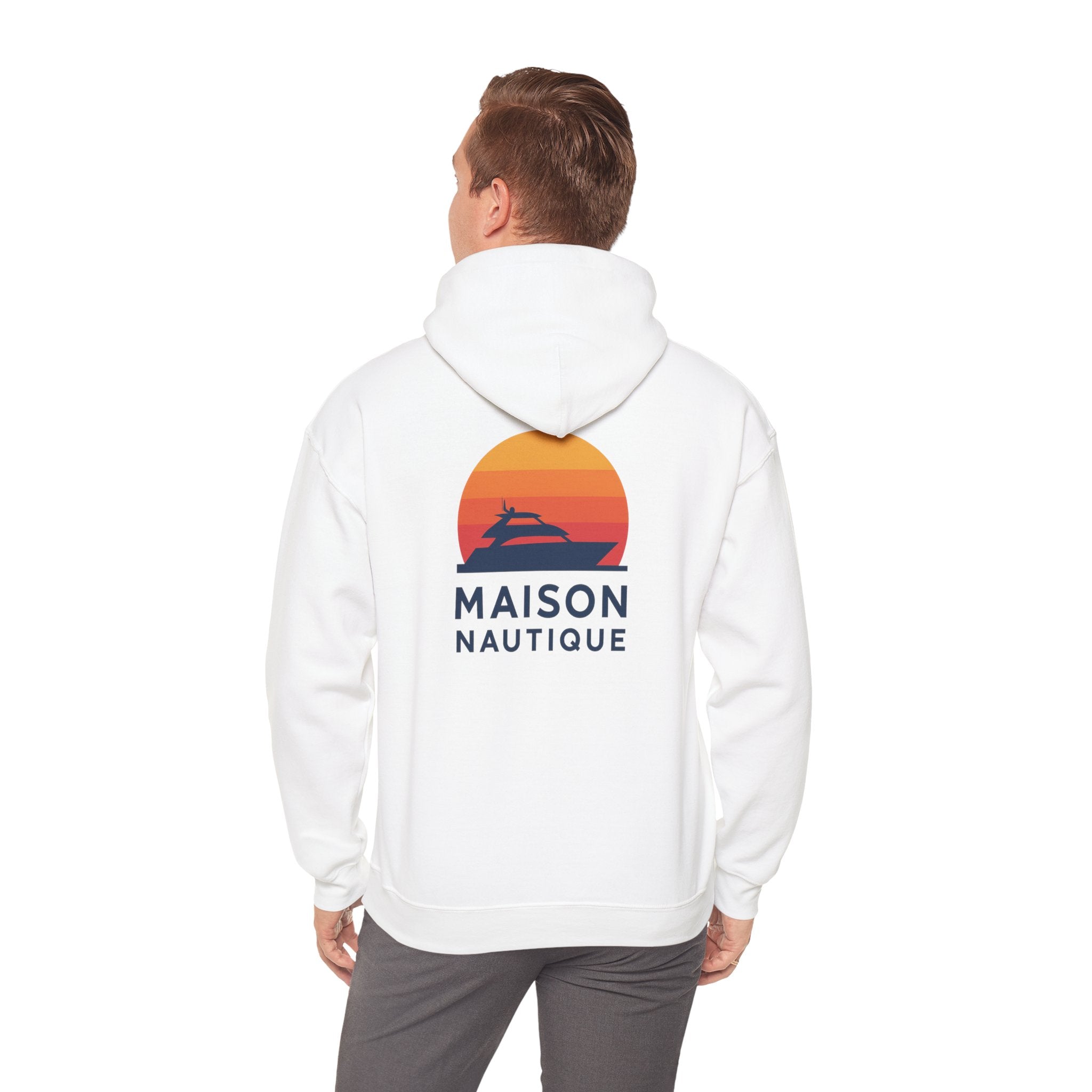 Maison Nautique Yacht Hoodie – Sunset Edition, Unisex - Maison Nautique