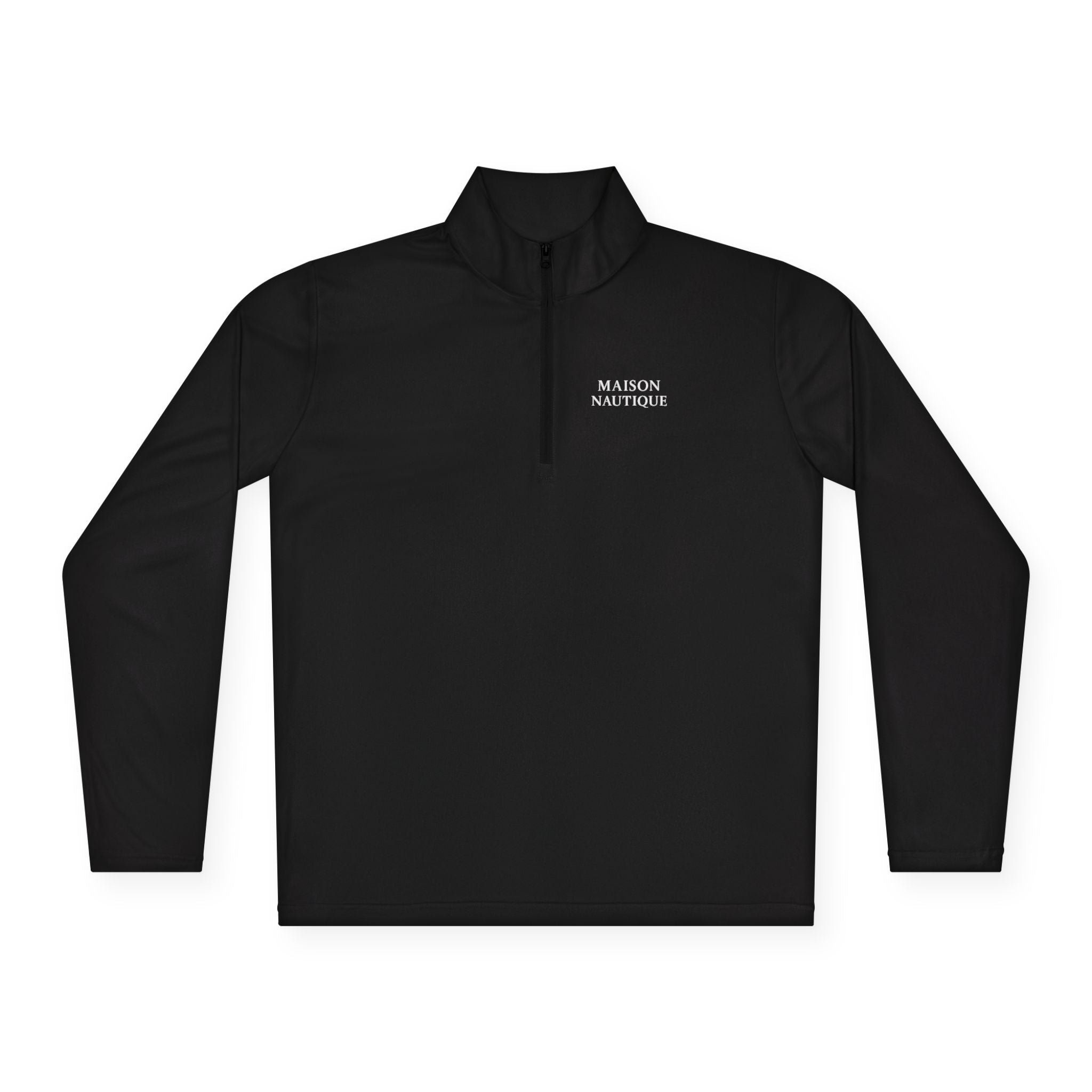 Maison Nautique Signature Quarter-Zip – Black, Grey, True Navy - Maison Nautique