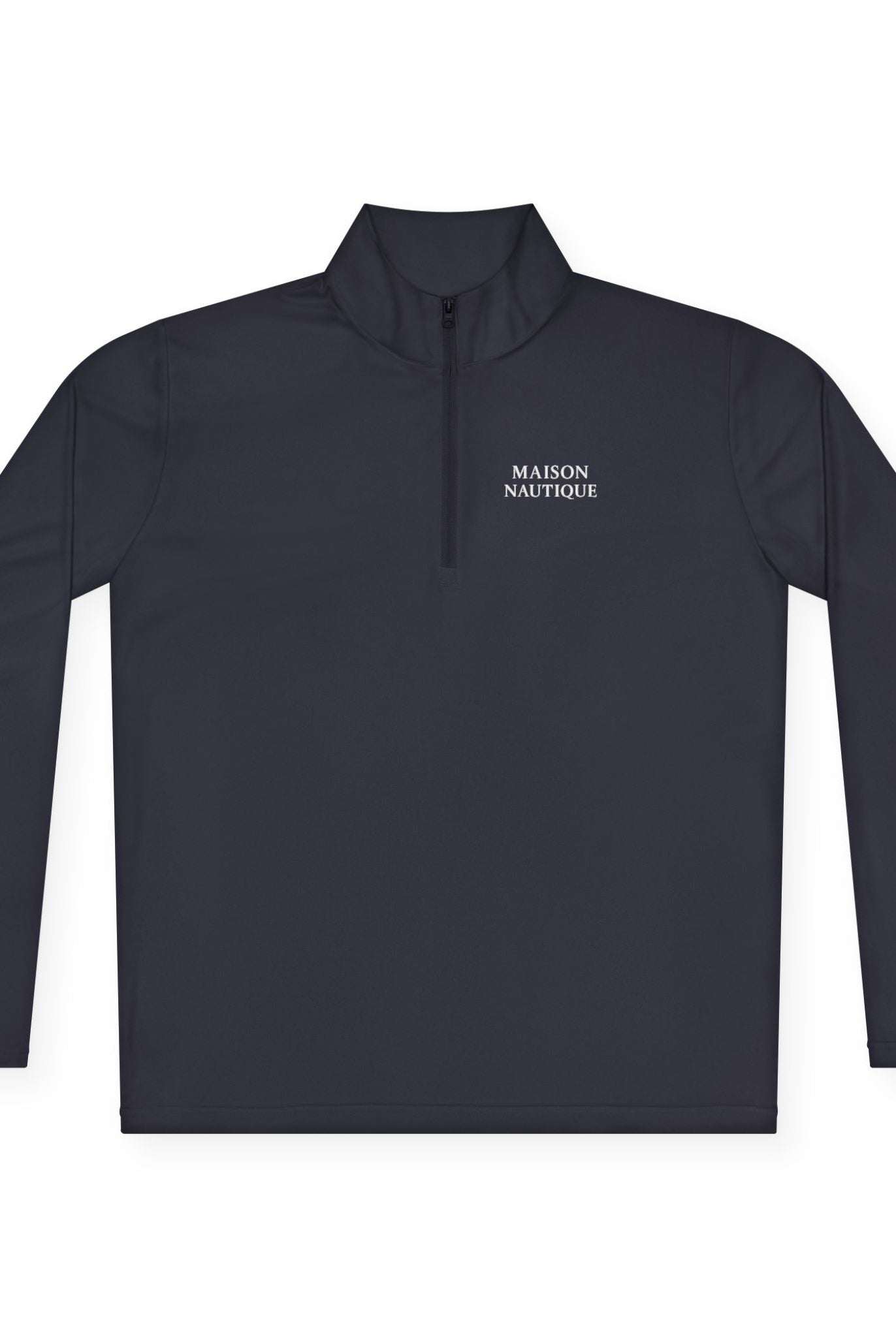Maison Nautique Signature Quarter-Zip – Black, Grey, True Navy - Maison Nautique