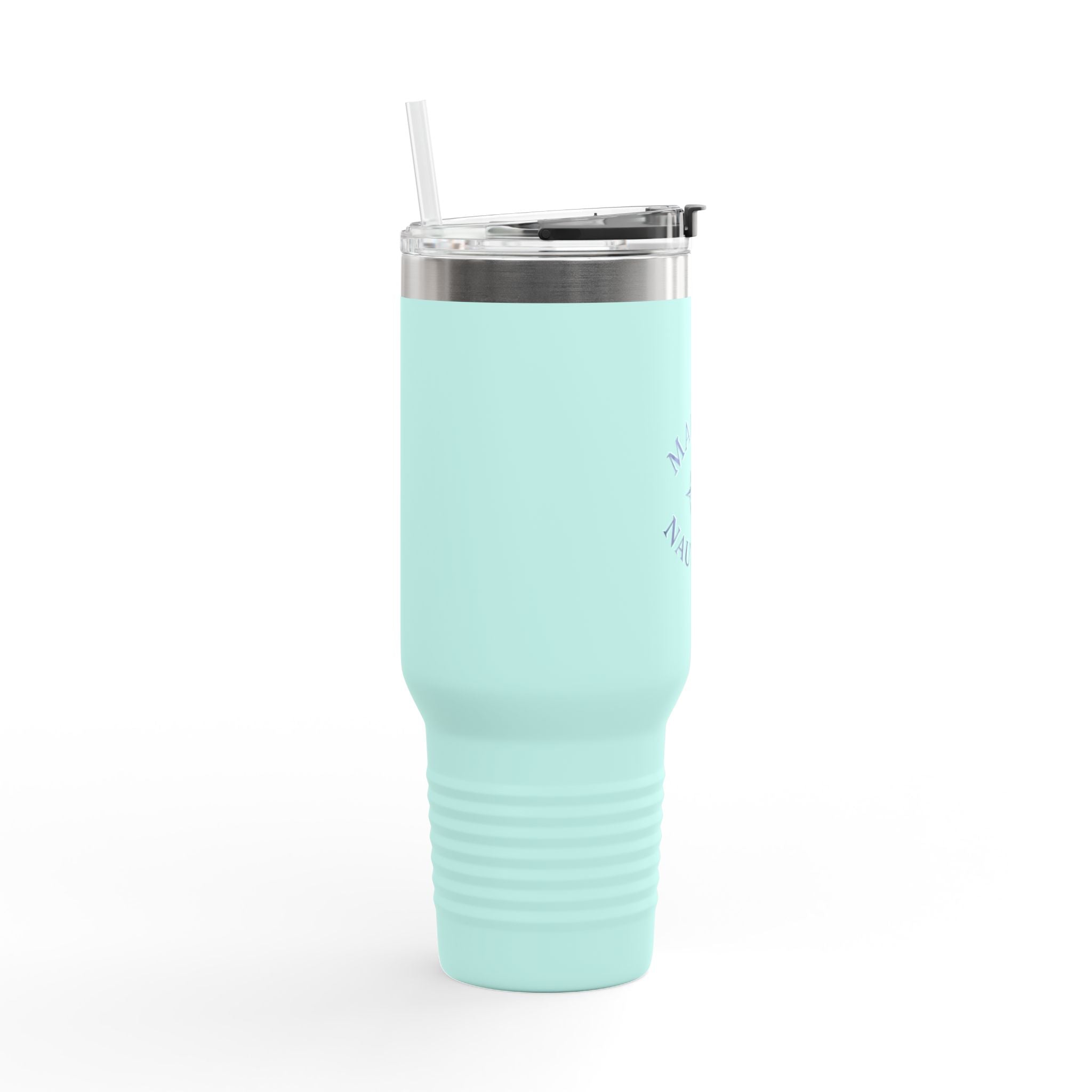 Maison Nautique 40 oz Compass Tumbler – White & Teal Edition - Maison Nautique