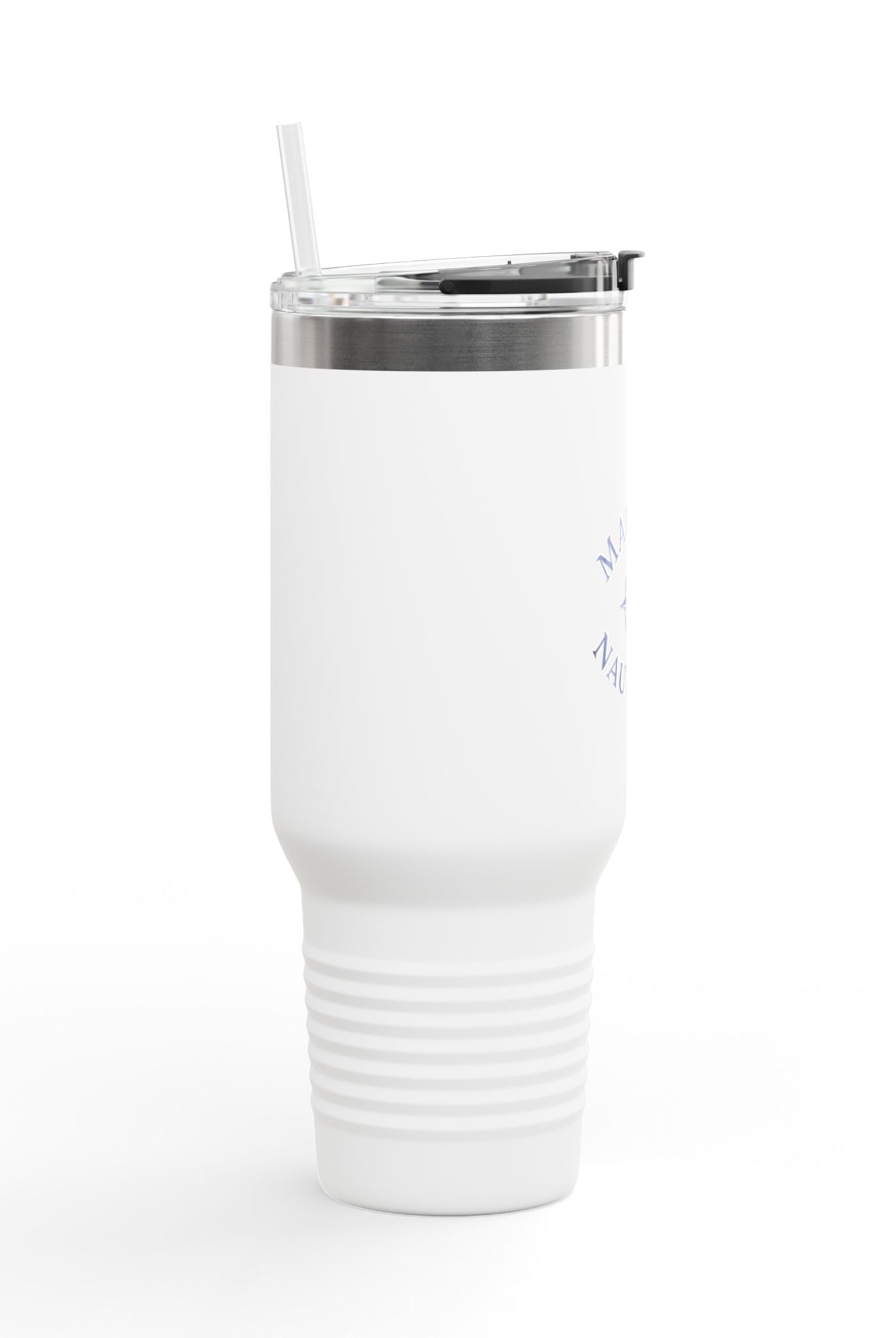 Maison Nautique 40 oz Compass Tumbler – White & Teal Edition - Maison Nautique