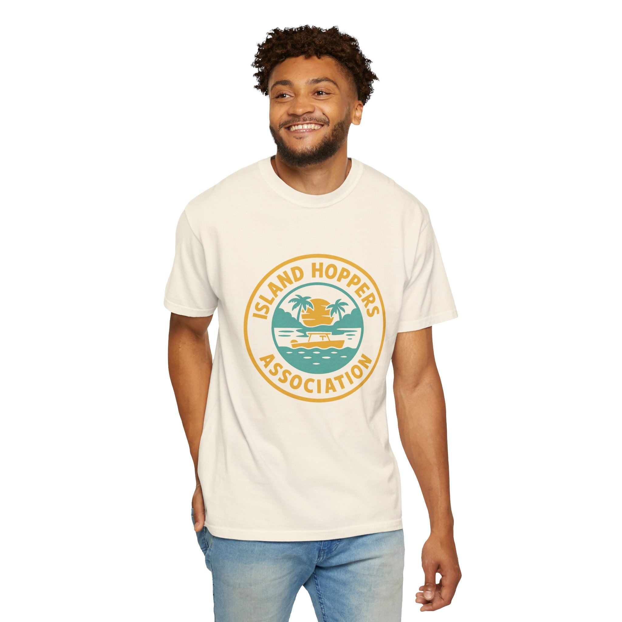 Island Hoppers Association – Unisex Garment-Dyed Tee - Maison Nautique