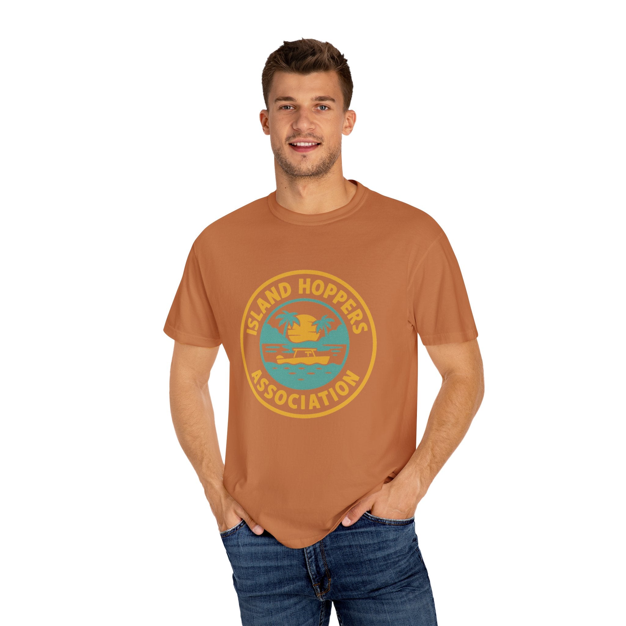 Island Hoppers Association – Unisex Garment-Dyed Tee - Maison Nautique