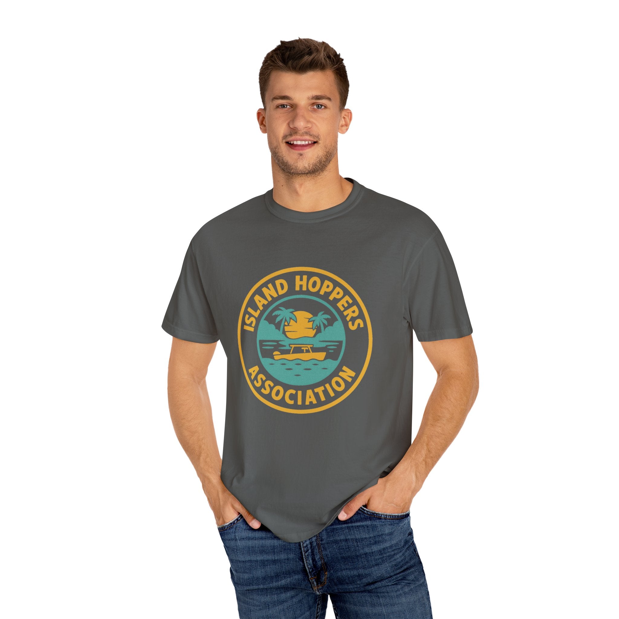 Island Hoppers Association – Unisex Garment-Dyed Tee - Maison Nautique