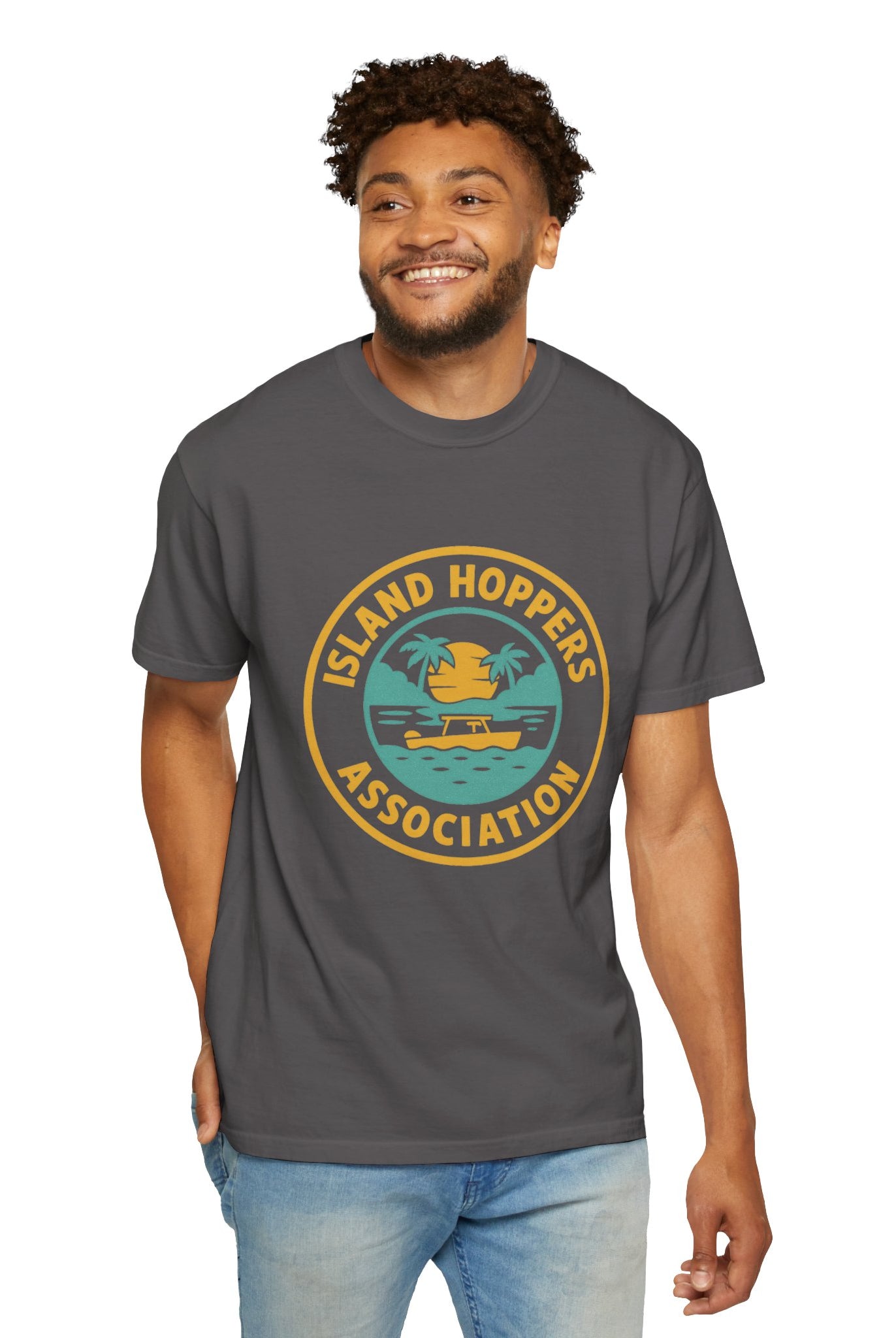 Island Hoppers Association – Unisex Garment-Dyed Tee - Maison Nautique
