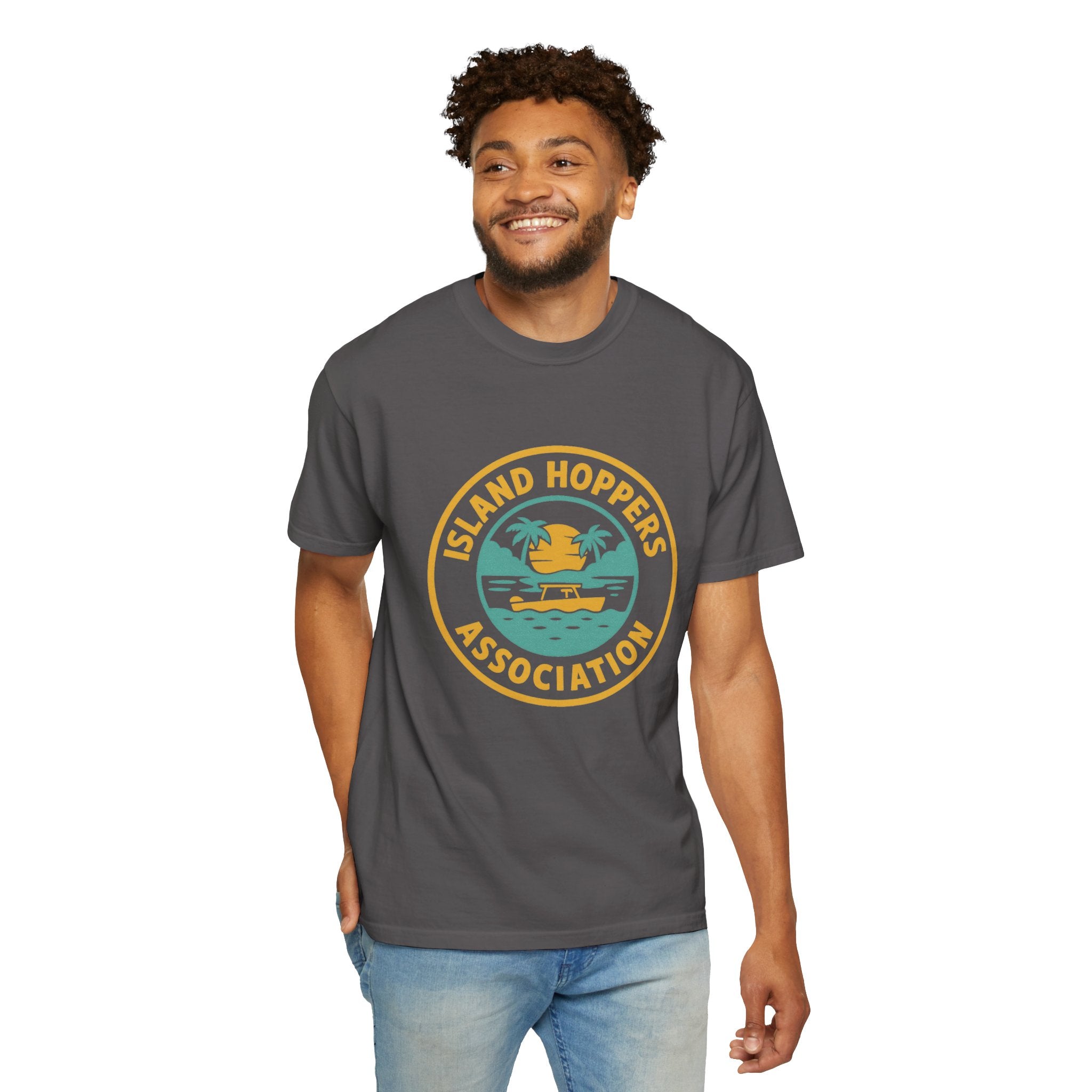 Island Hoppers Association – Unisex Garment-Dyed Tee - Maison Nautique