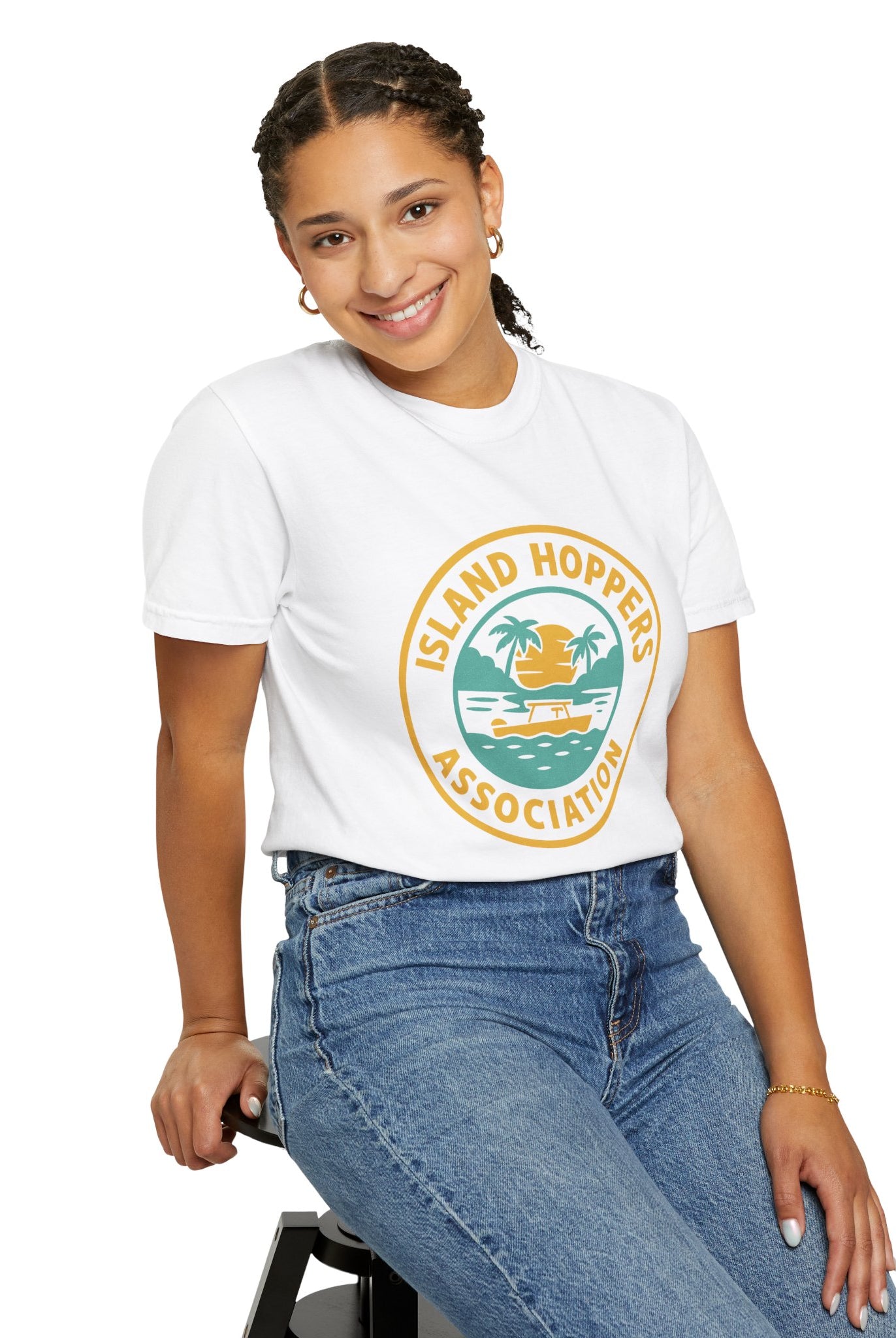 Island Hoppers Association – Unisex Garment-Dyed Tee - Maison Nautique