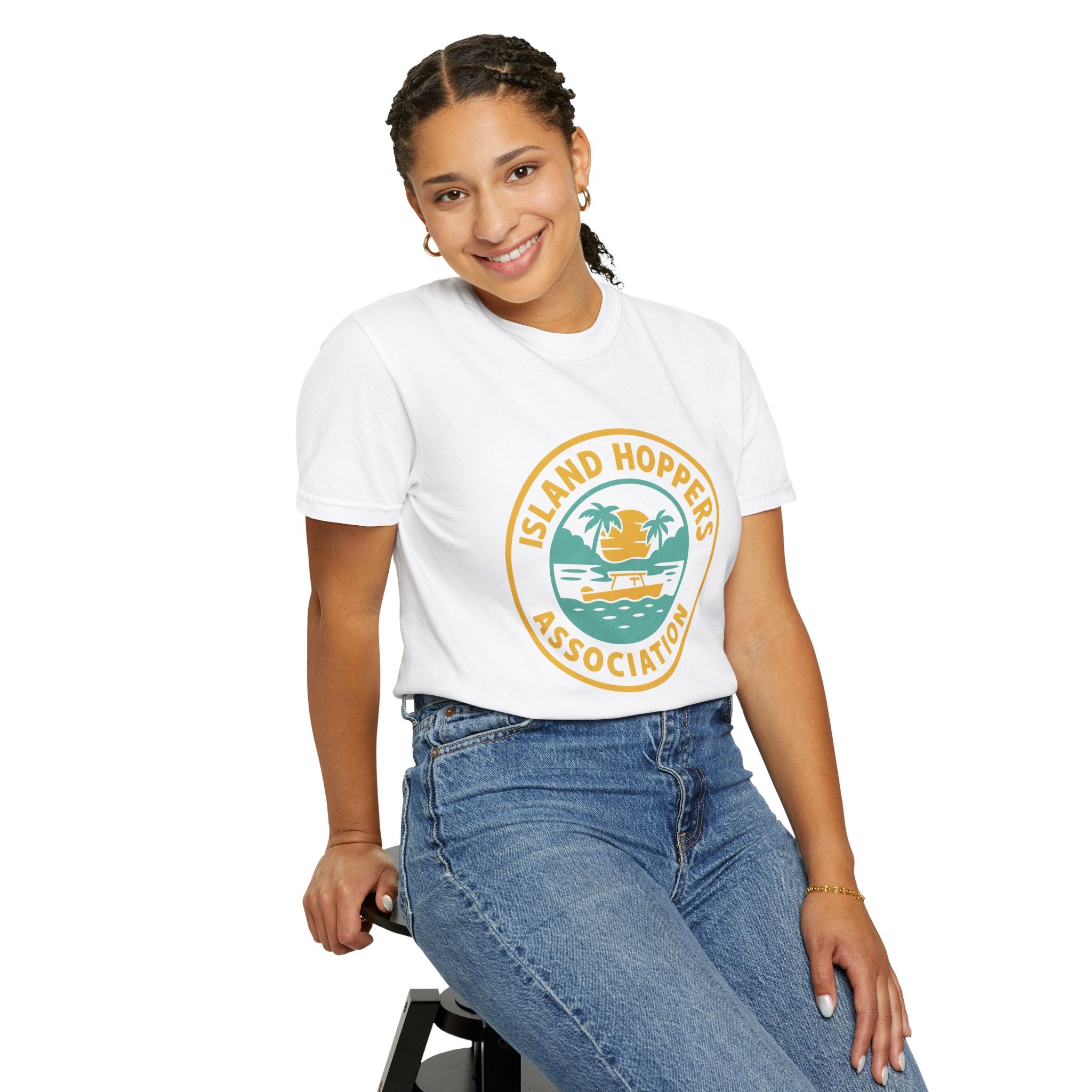 Island Hoppers Association – Unisex Garment-Dyed Tee - Maison Nautique