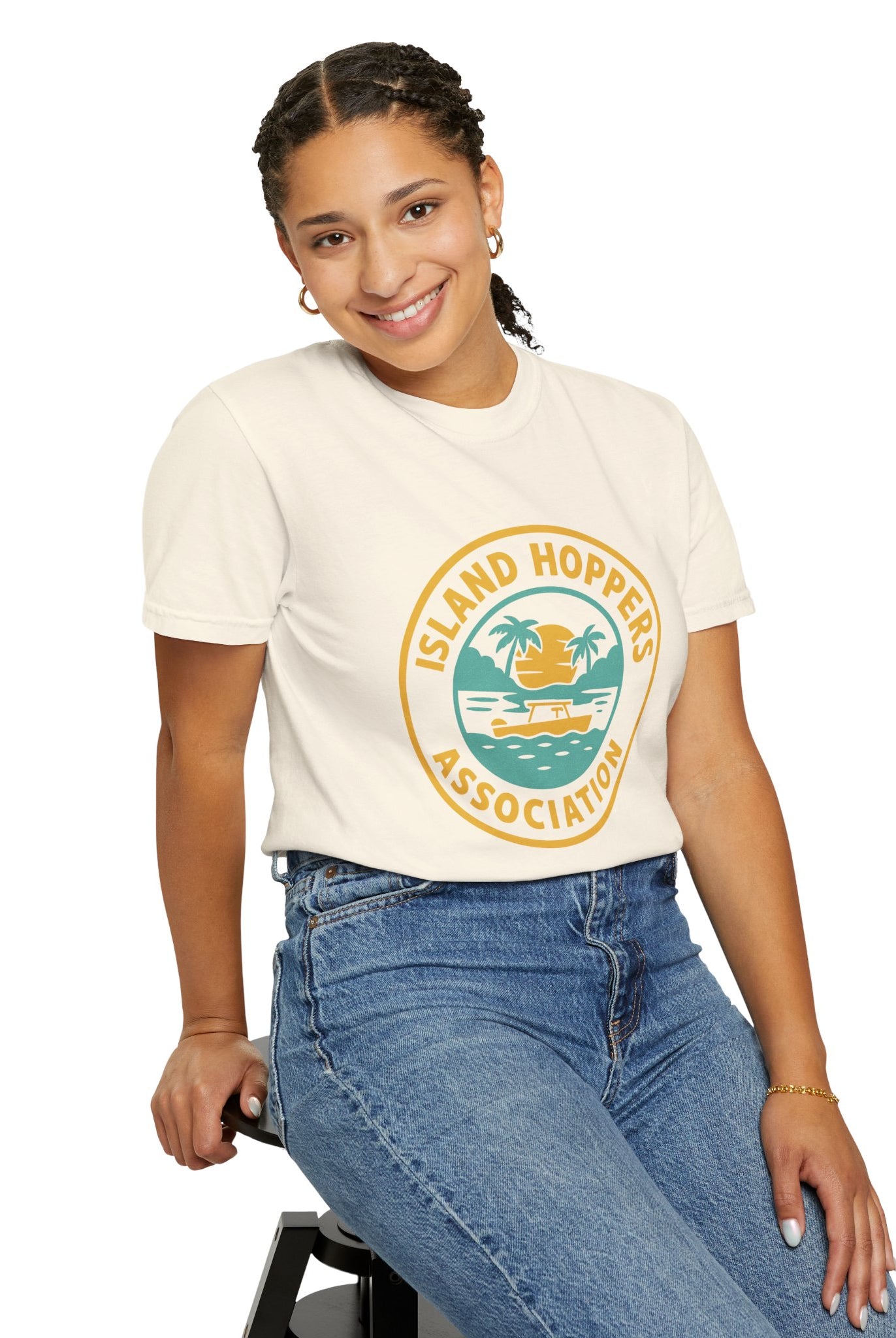 Island Hoppers Association – Unisex Garment-Dyed Tee - Maison Nautique