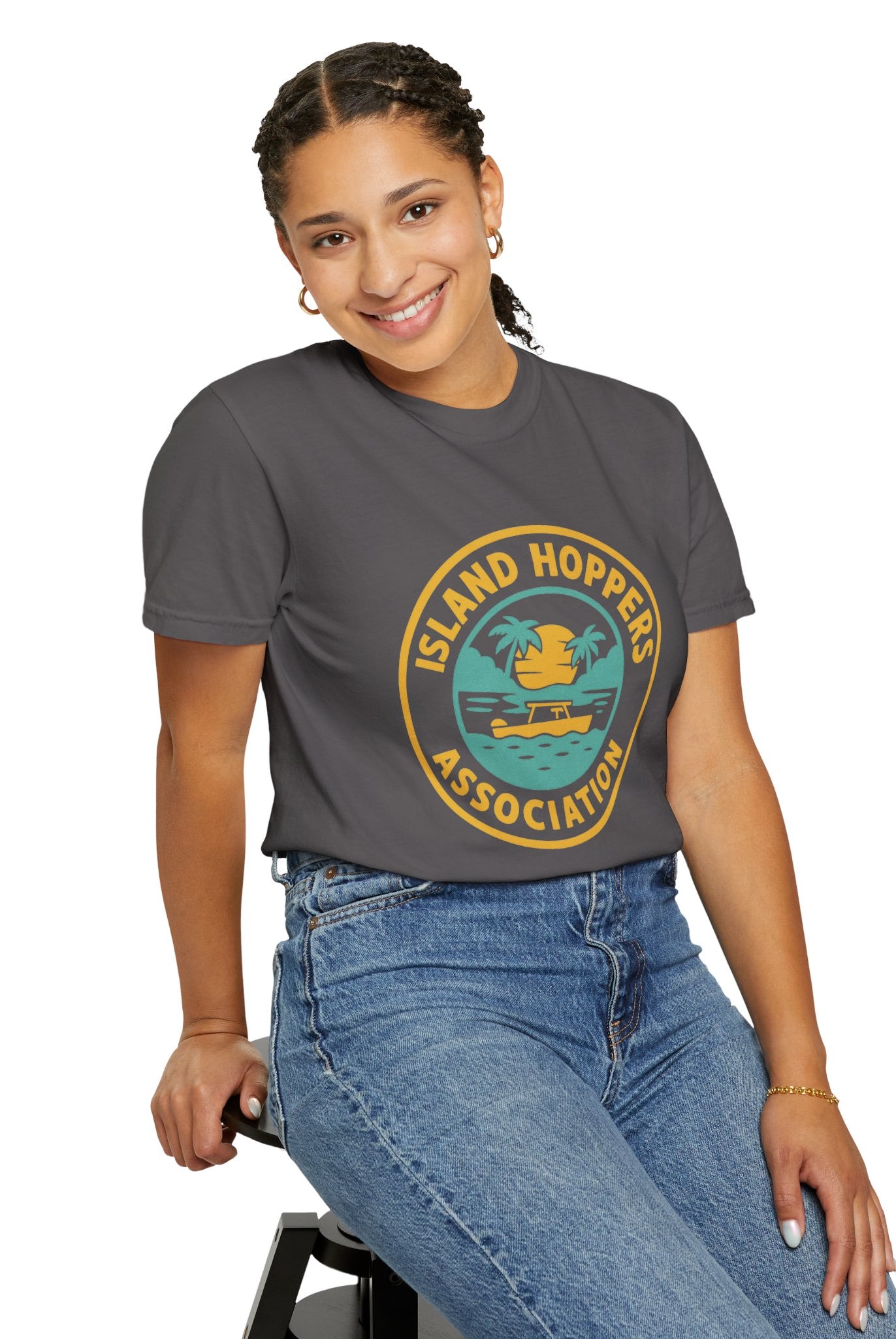 Island Hoppers Association – Unisex Garment-Dyed Tee - Maison Nautique