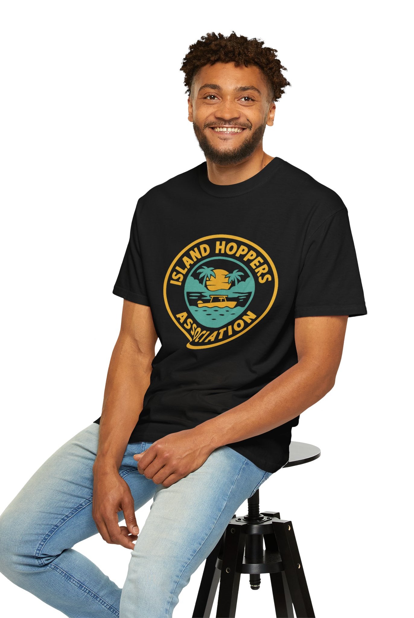 Island Hoppers Association – Unisex Garment-Dyed Tee - Maison Nautique