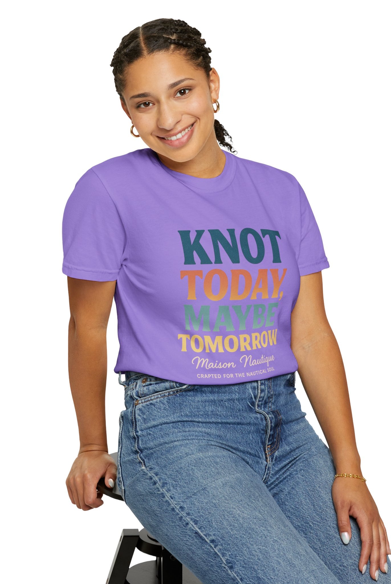 Knot Today, Maybe Tomorrow – Unisex Nautical Tee - Maison Nautique