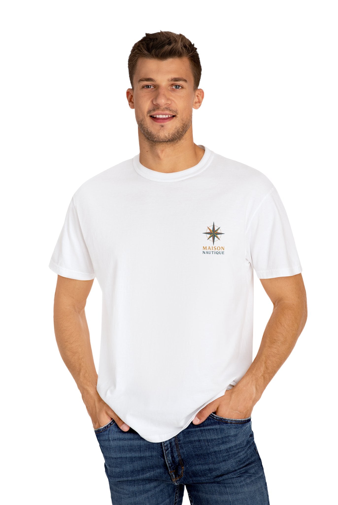 Life’s Better on a Beach – Unisex Garment-Dyed T-shirt - Maison Nautique