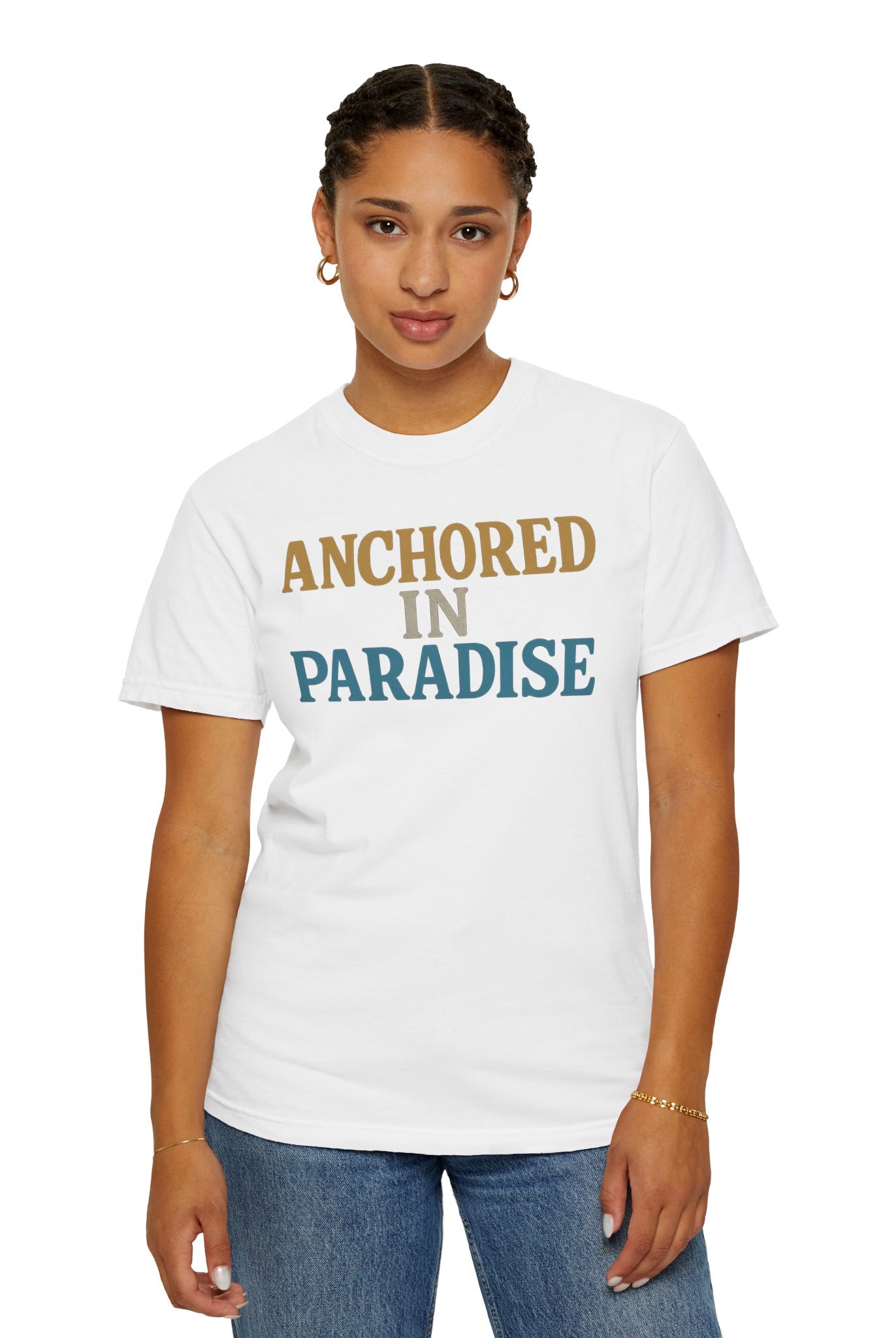Maison Nautique "Anchored in Paradise" Vintage Unisex Tee - Maison Nautique
