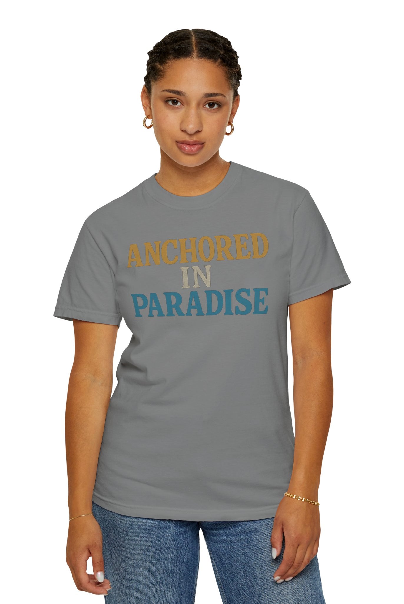 Maison Nautique "Anchored in Paradise" Vintage Unisex Tee - Maison Nautique
