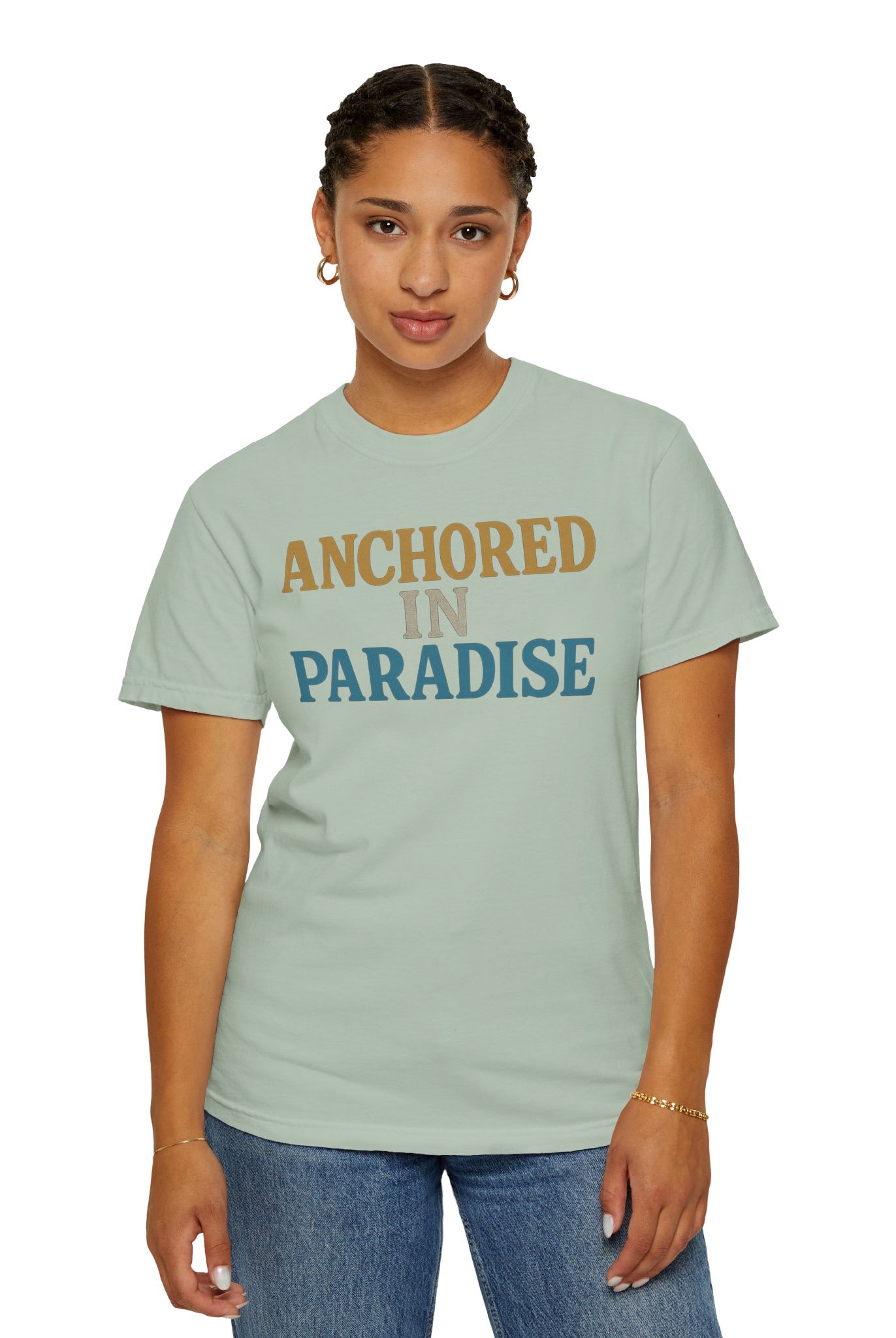 Maison Nautique "Anchored in Paradise" Vintage Unisex Tee - Maison Nautique