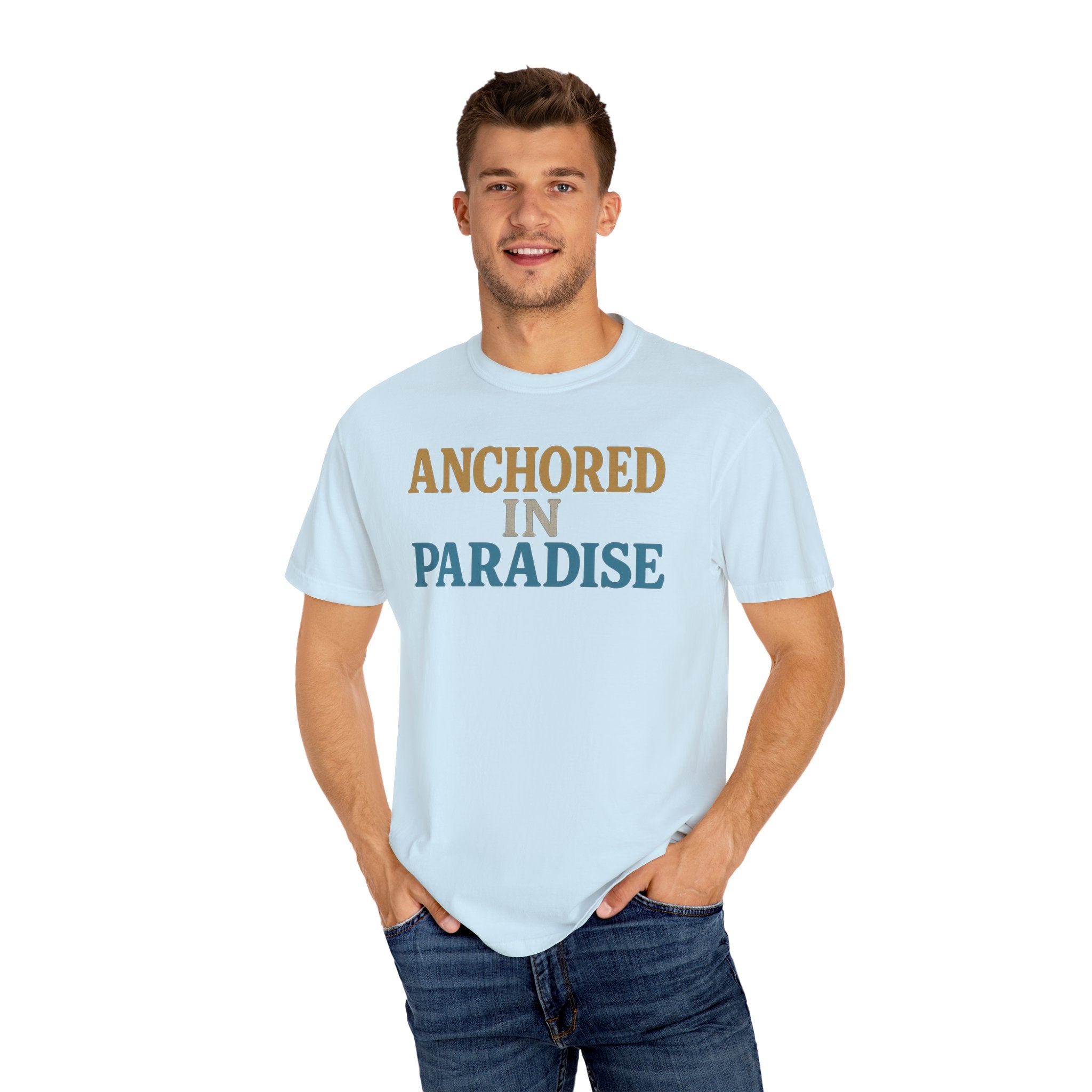 Maison Nautique "Anchored in Paradise" Vintage Unisex Tee - Maison Nautique