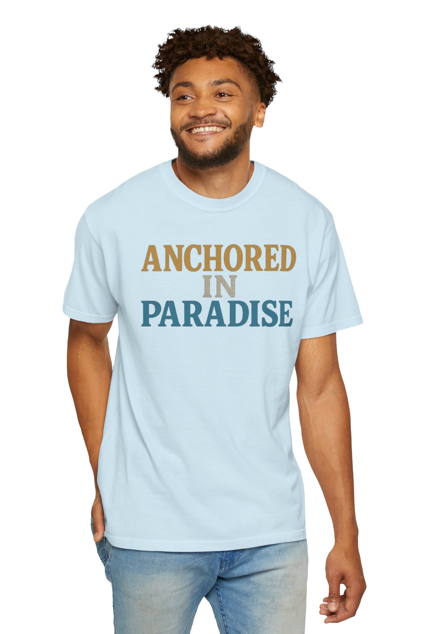Maison Nautique "Anchored in Paradise" Vintage Unisex Tee - Maison Nautique
