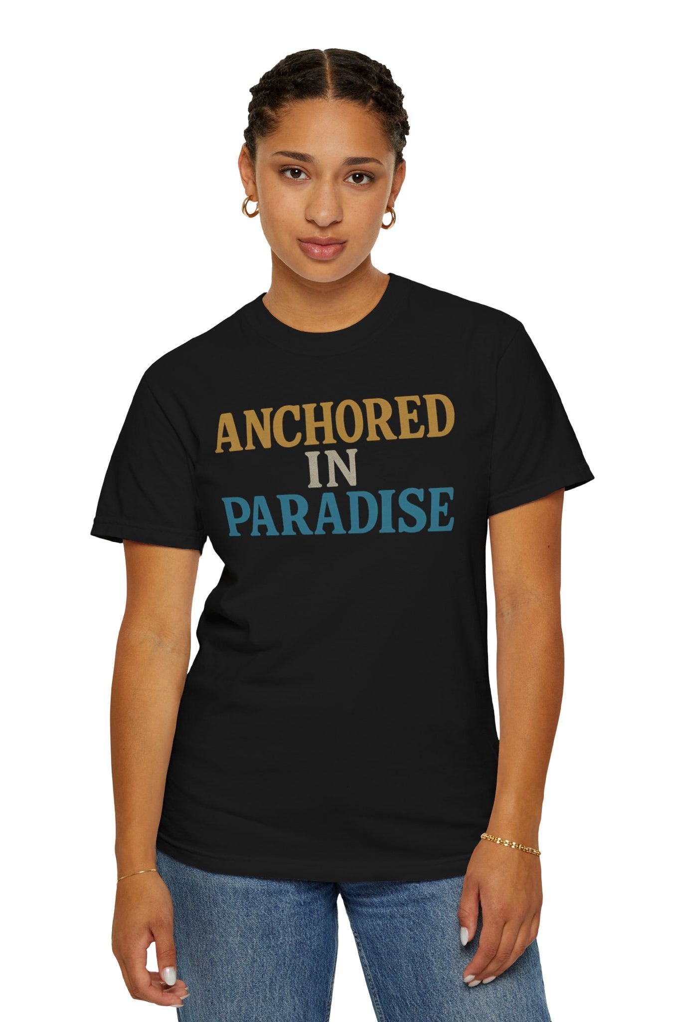 Maison Nautique "Anchored in Paradise" Vintage Unisex Tee - Maison Nautique