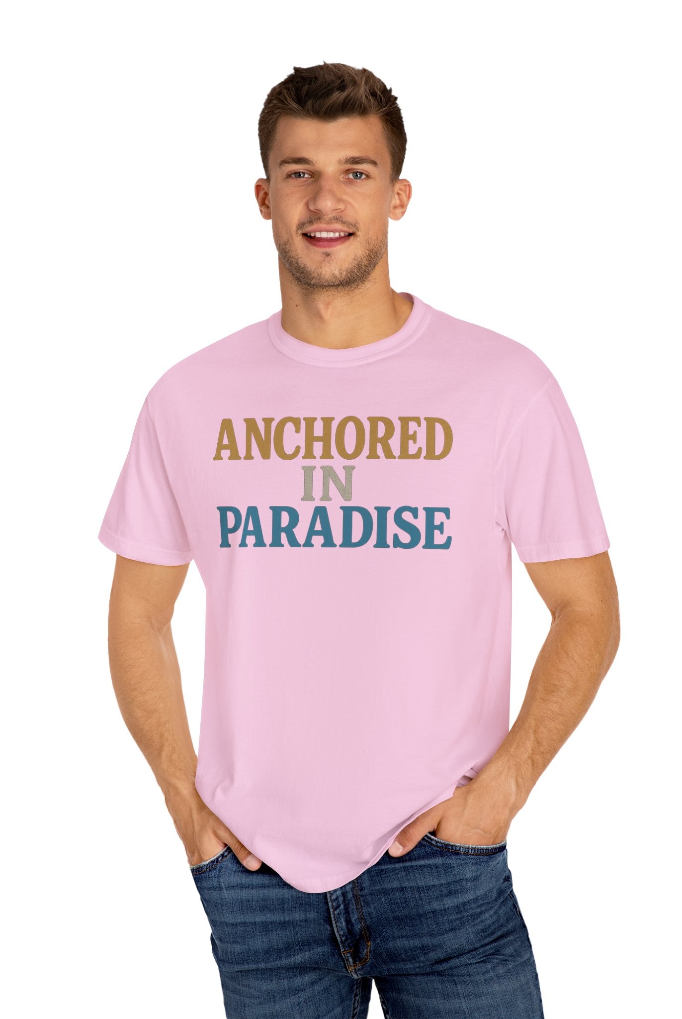 Maison Nautique "Anchored in Paradise" Vintage Unisex Tee - Maison Nautique