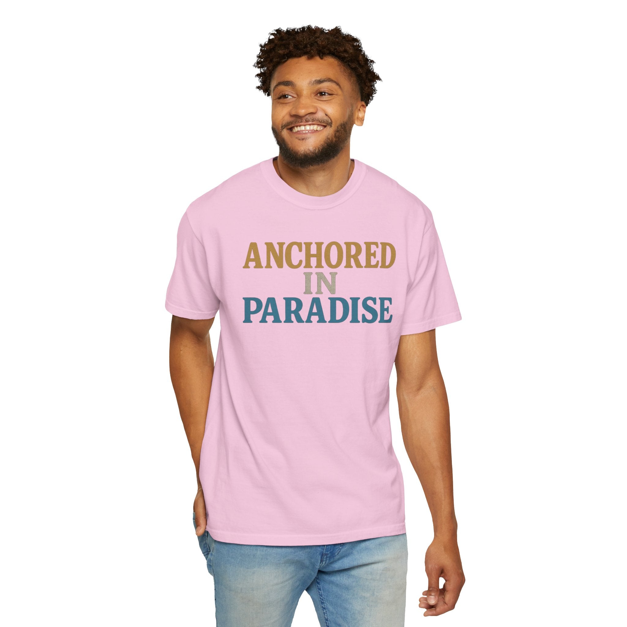Maison Nautique "Anchored in Paradise" Vintage Unisex Tee - Maison Nautique