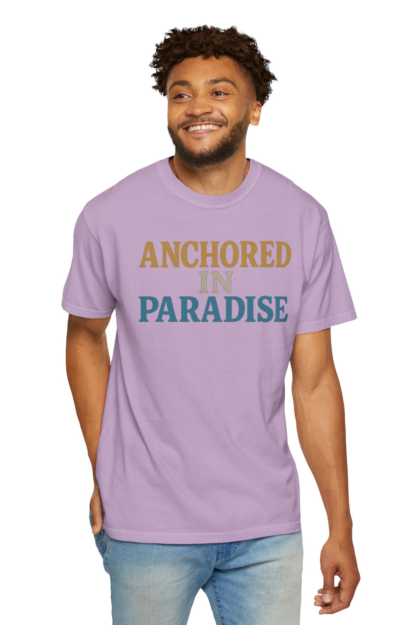 Maison Nautique "Anchored in Paradise" Vintage Unisex Tee - Maison Nautique