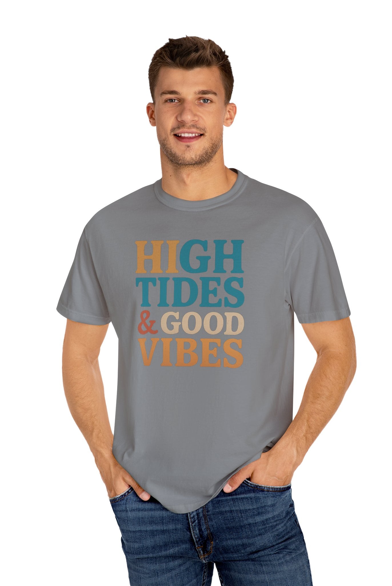Maison Nautique "High Tides & Good Vibes" Vintage Unisex Tee - Maison Nautique