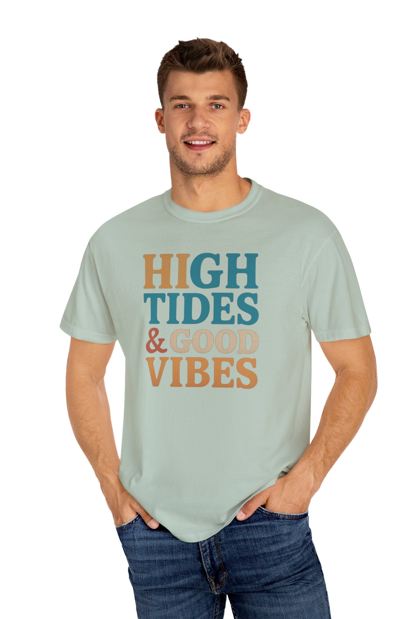 Maison Nautique "High Tides & Good Vibes" Vintage Unisex Tee - Maison Nautique