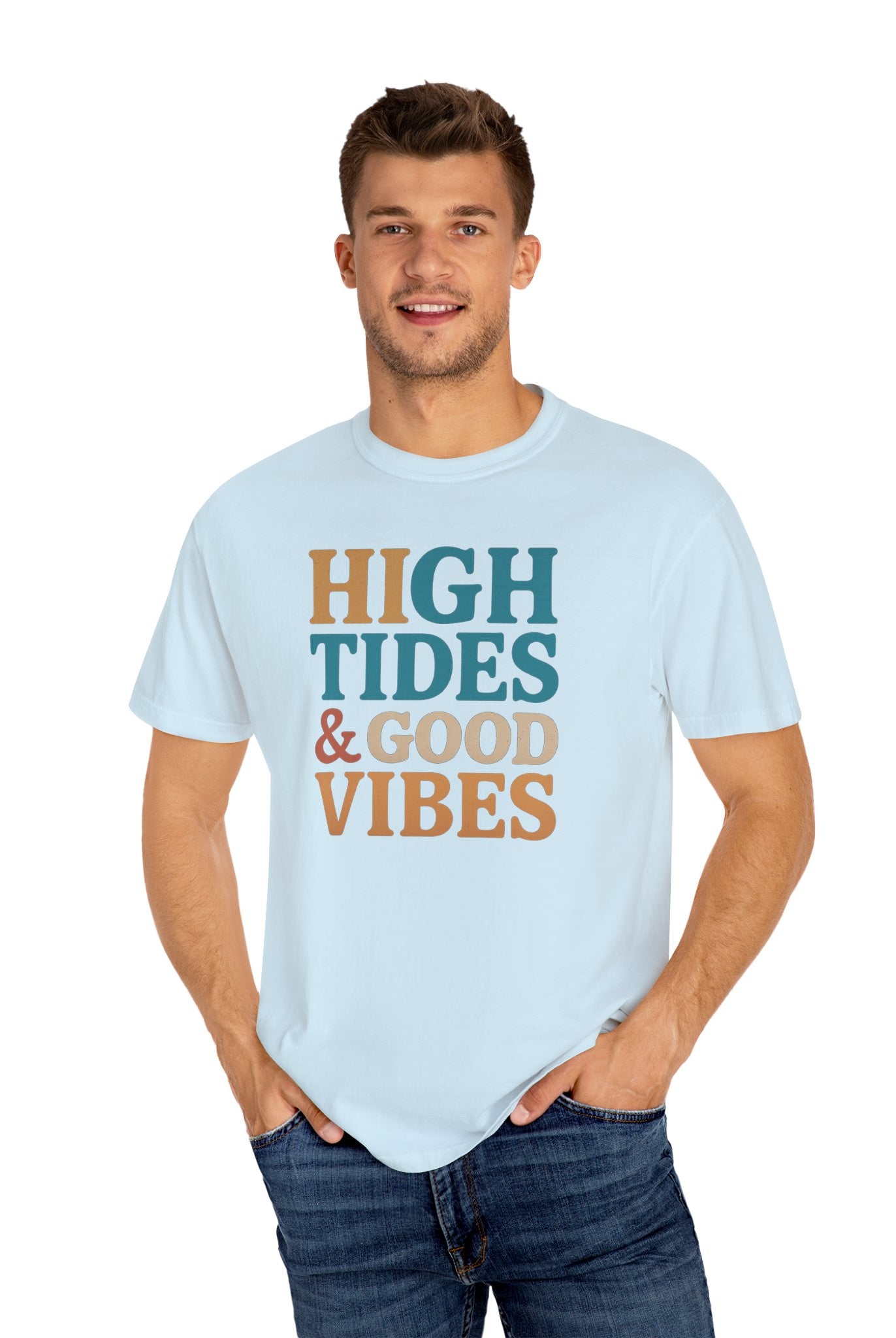 Maison Nautique "High Tides & Good Vibes" Vintage Unisex Tee - Maison Nautique