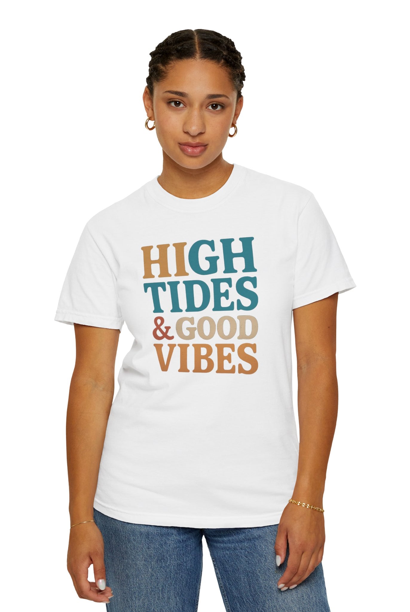 Maison Nautique "High Tides & Good Vibes" Vintage Unisex Tee - Maison Nautique