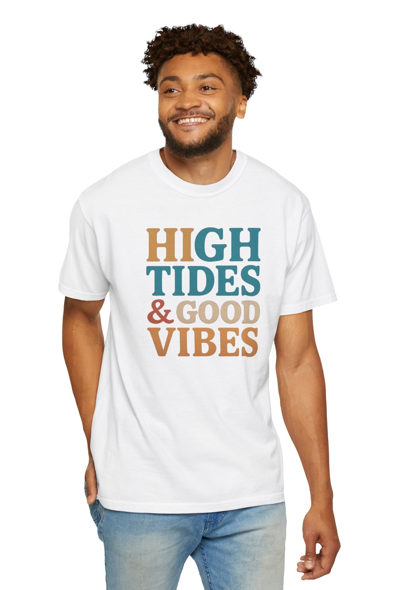Maison Nautique "High Tides & Good Vibes" Vintage Unisex Tee - Maison Nautique