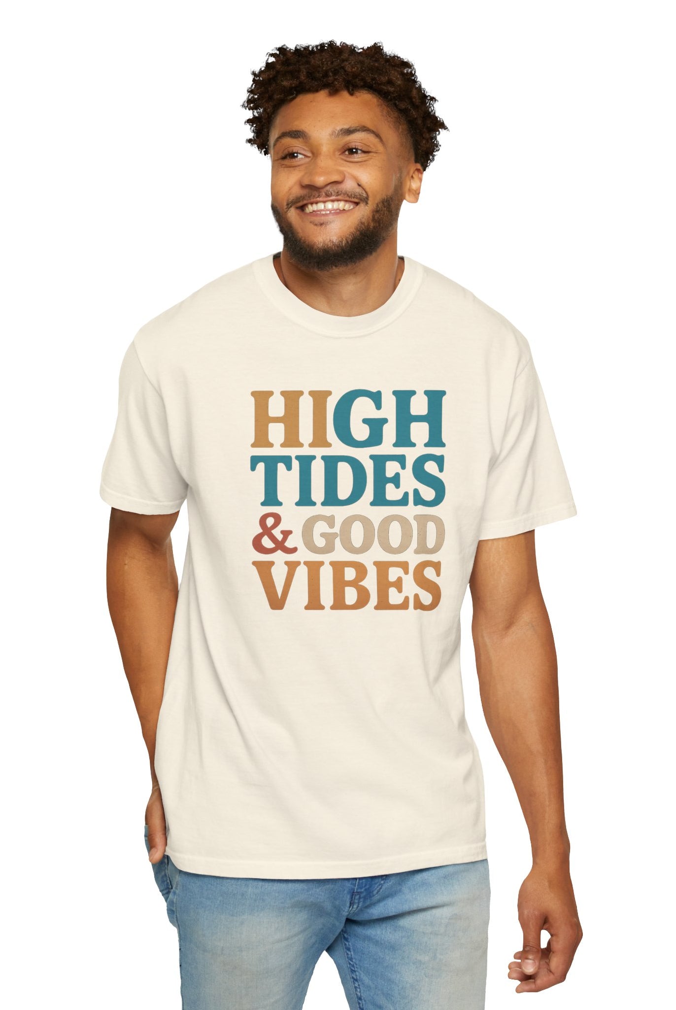Maison Nautique "High Tides & Good Vibes" Vintage Unisex Tee - Maison Nautique