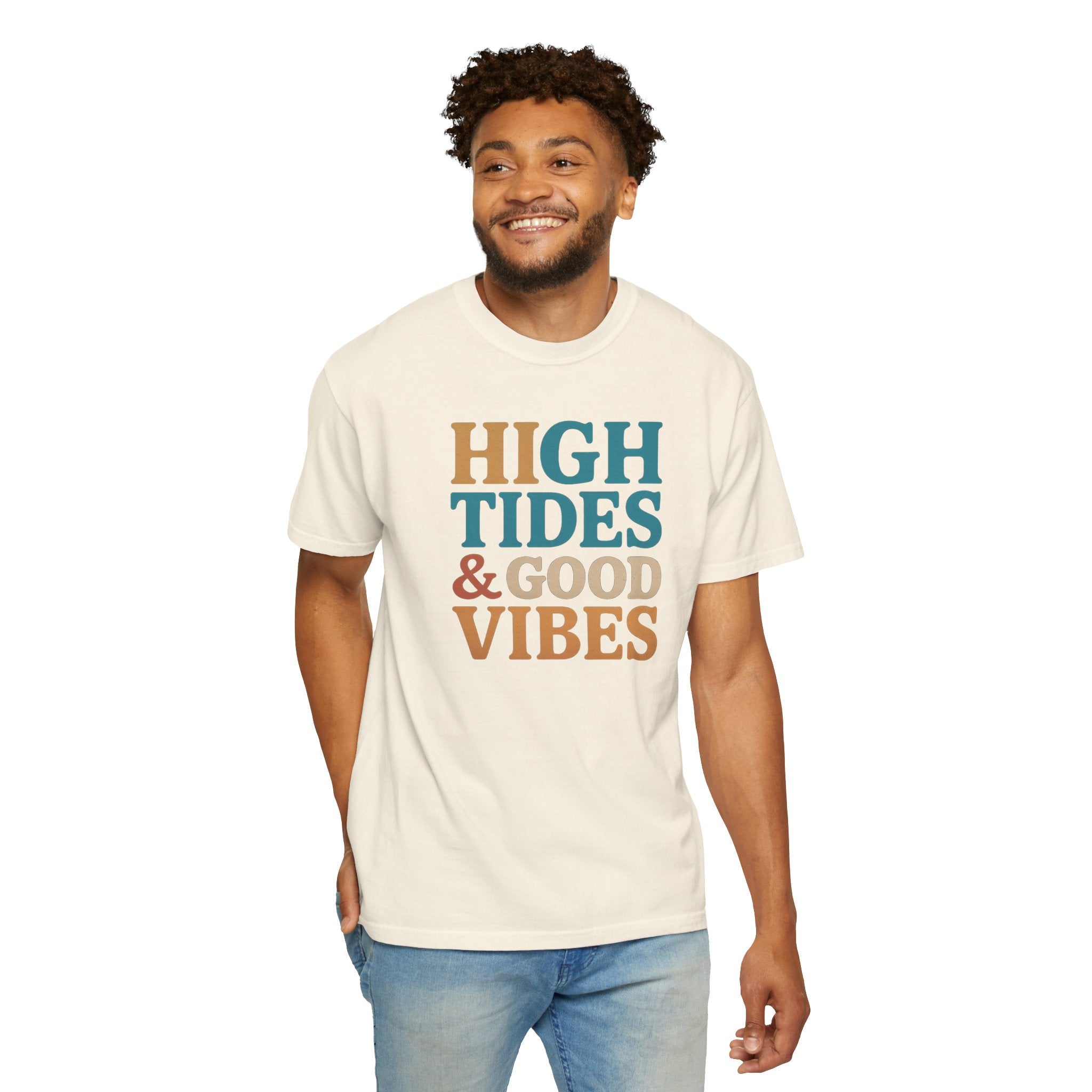 Maison Nautique "High Tides & Good Vibes" Vintage Unisex Tee - Maison Nautique