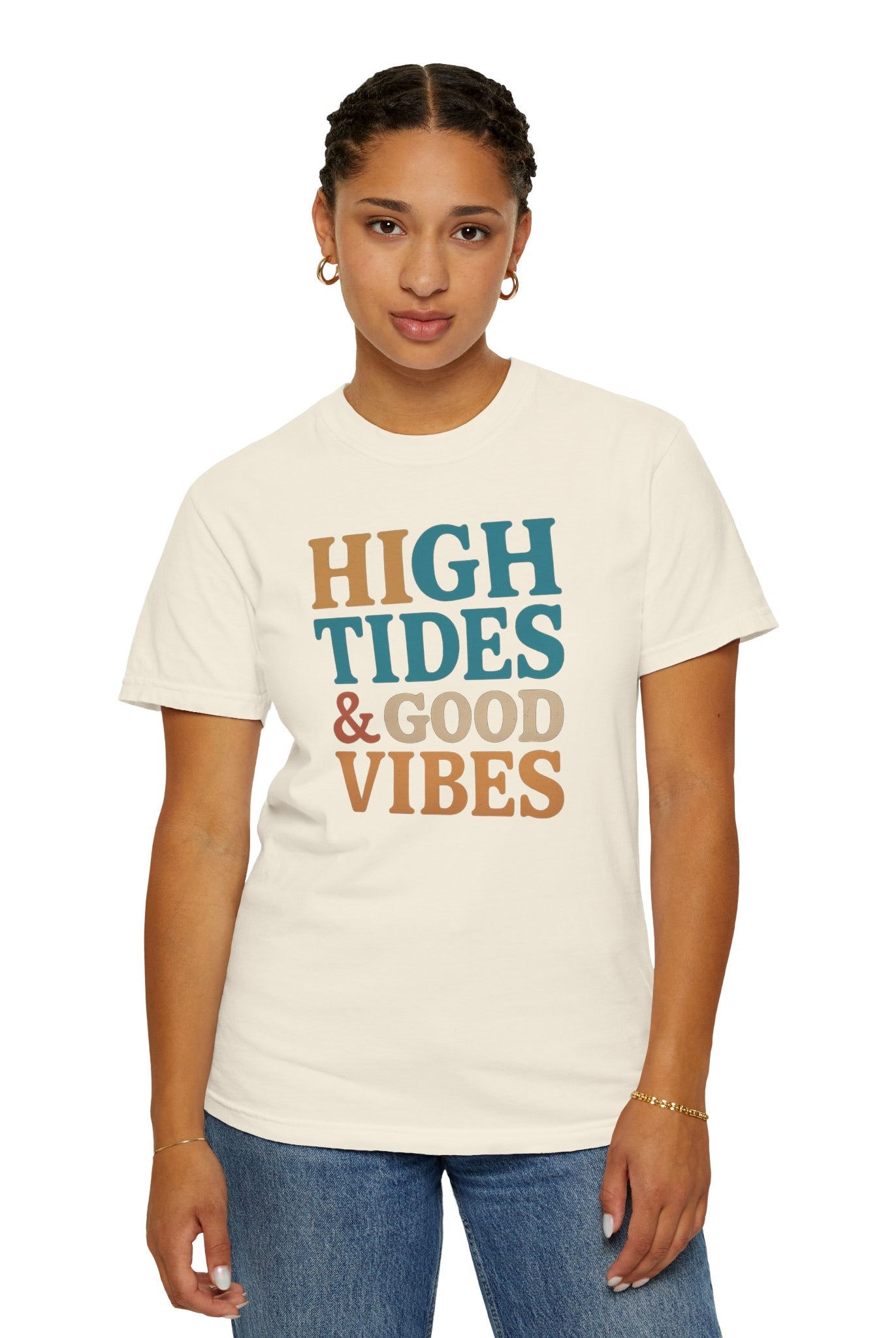 Maison Nautique "High Tides & Good Vibes" Vintage Unisex Tee - Maison Nautique
