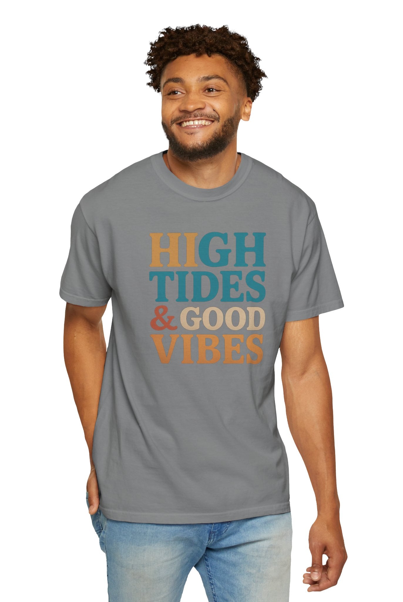 Maison Nautique "High Tides & Good Vibes" Vintage Unisex Tee - Maison Nautique