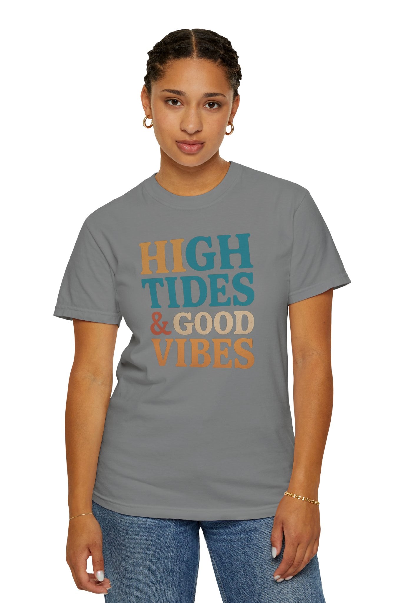 Maison Nautique "High Tides & Good Vibes" Vintage Unisex Tee - Maison Nautique