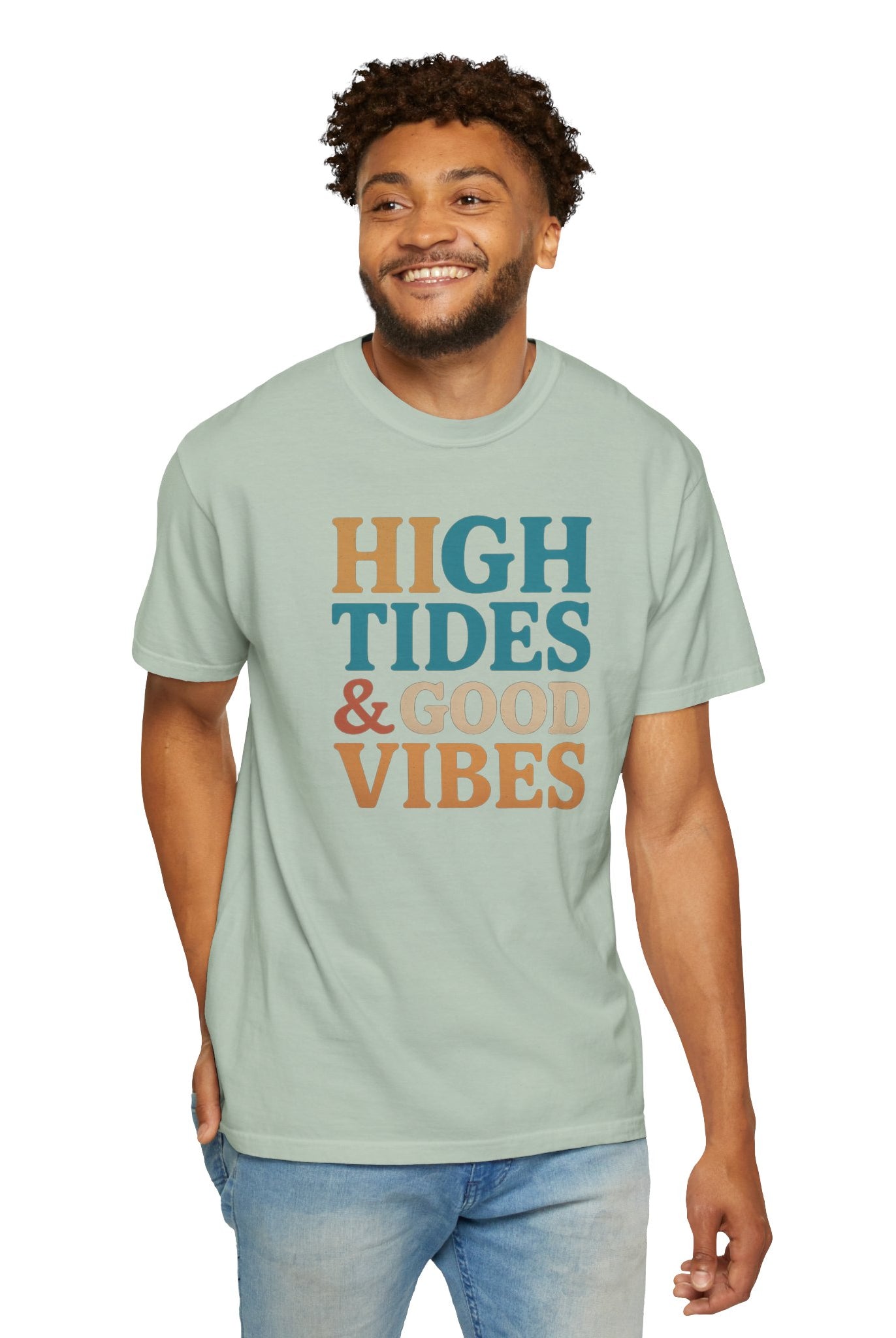 Maison Nautique "High Tides & Good Vibes" Vintage Unisex Tee - Maison Nautique