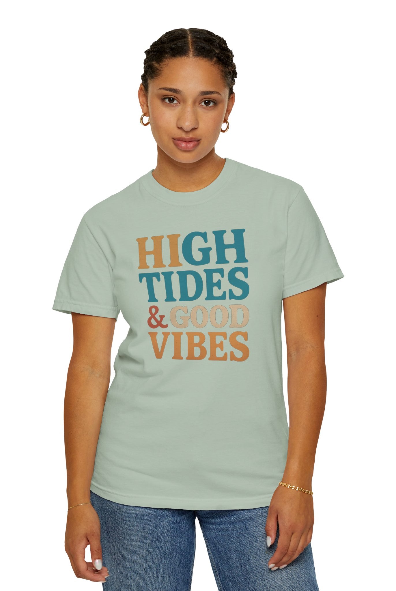 Maison Nautique "High Tides & Good Vibes" Vintage Unisex Tee - Maison Nautique