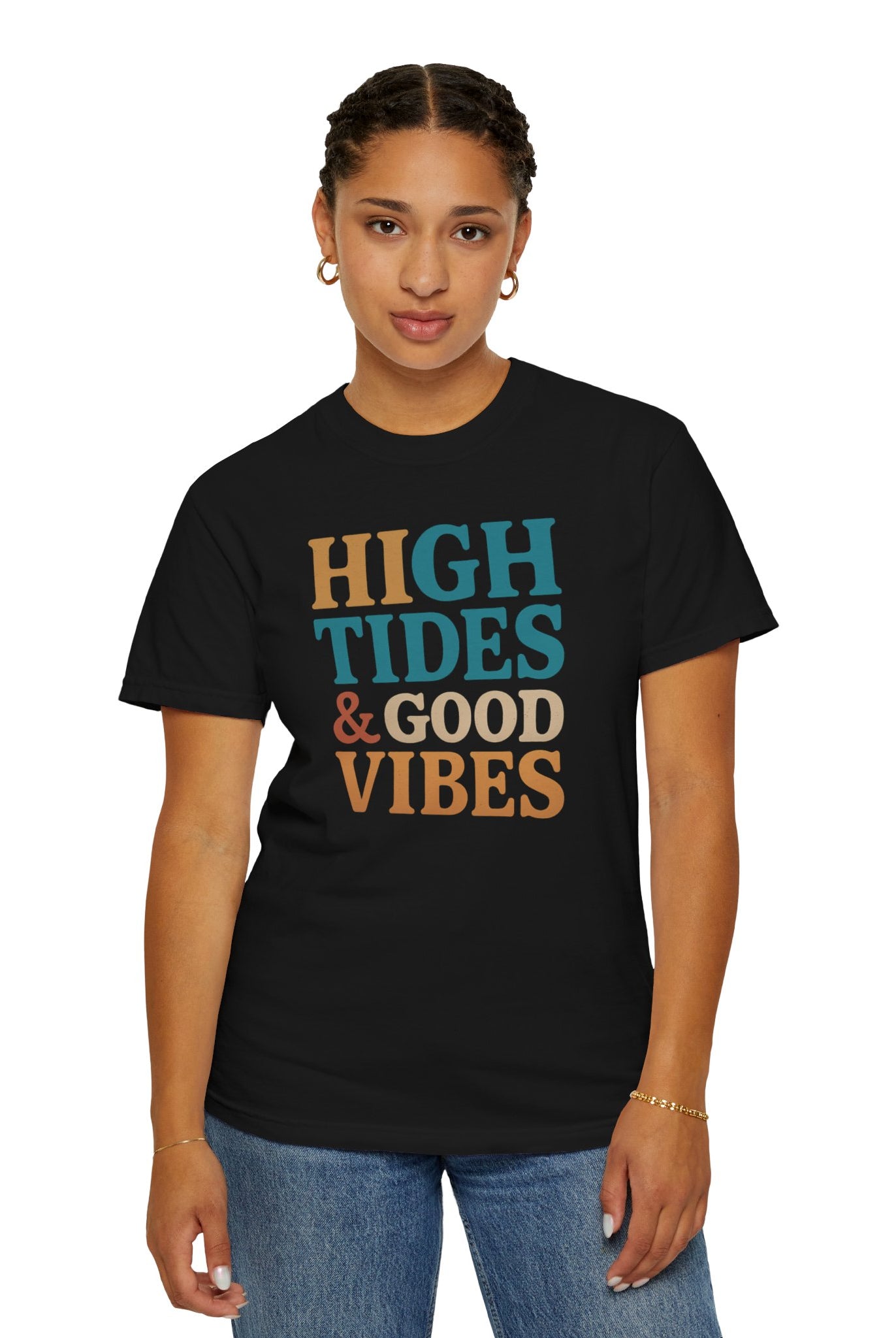 Maison Nautique "High Tides & Good Vibes" Vintage Unisex Tee - Maison Nautique