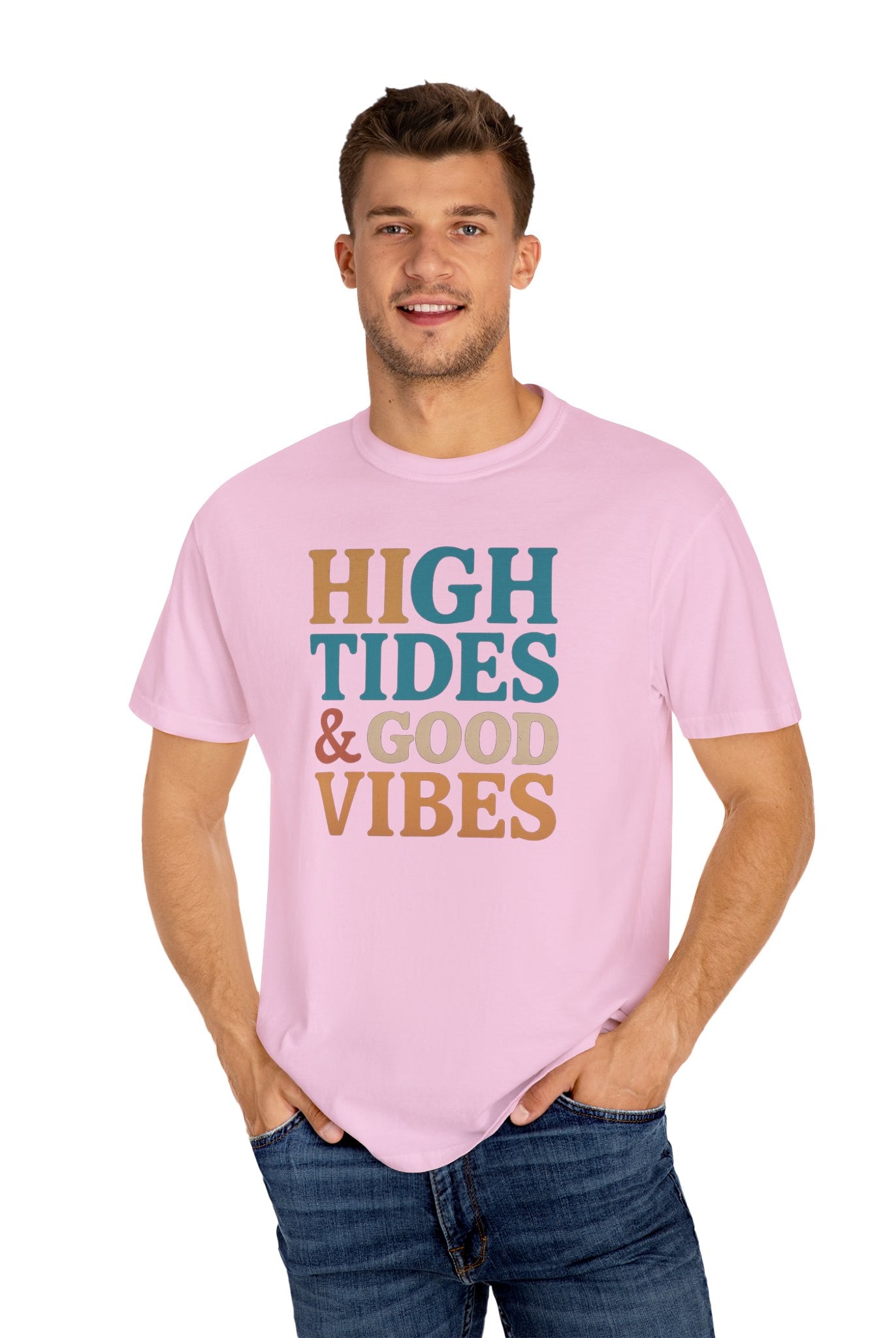 Maison Nautique "High Tides & Good Vibes" Vintage Unisex Tee - Maison Nautique
