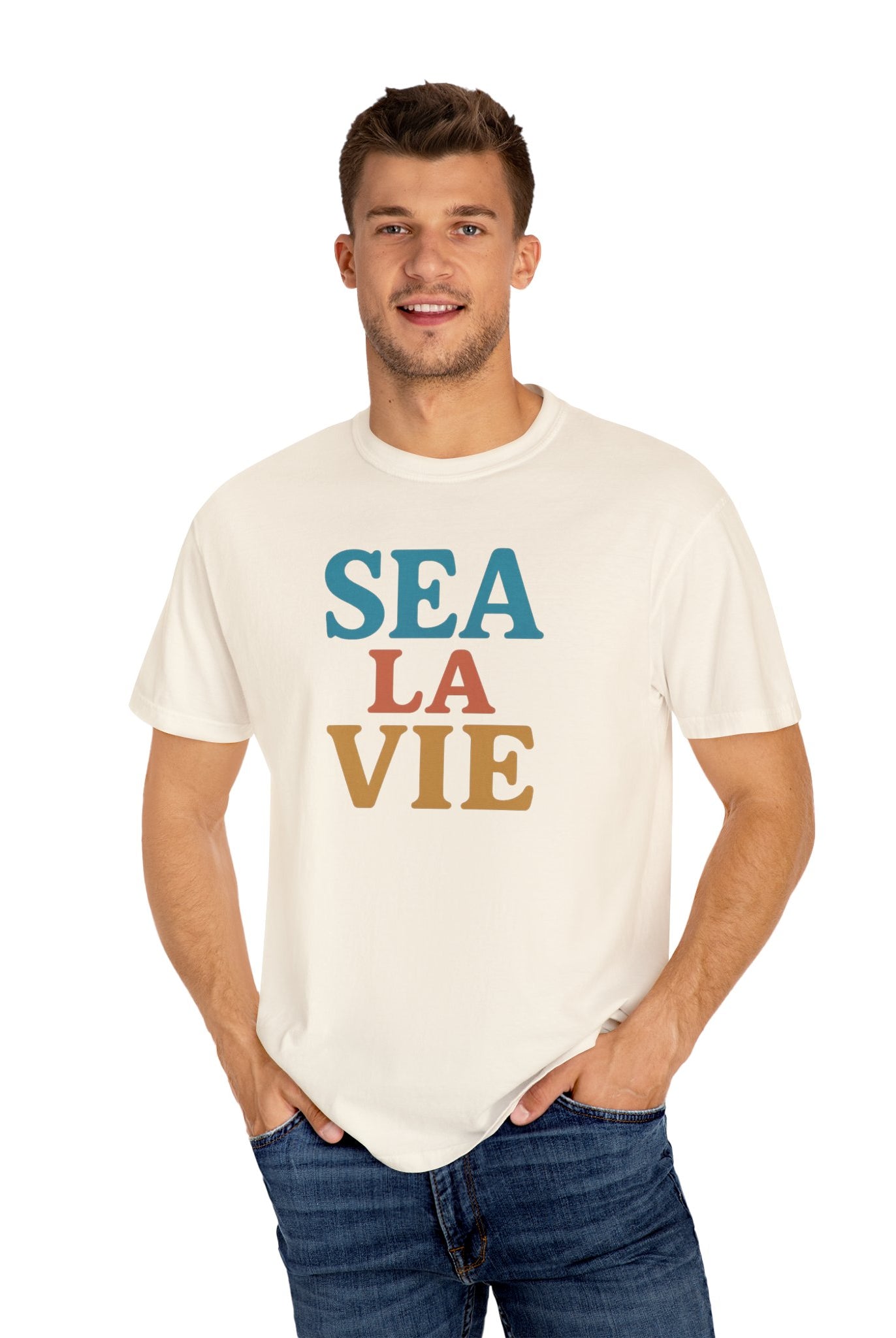 Maison Nautique "Sea La Vie" Vintage Tee, Unisex - Maison Nautique