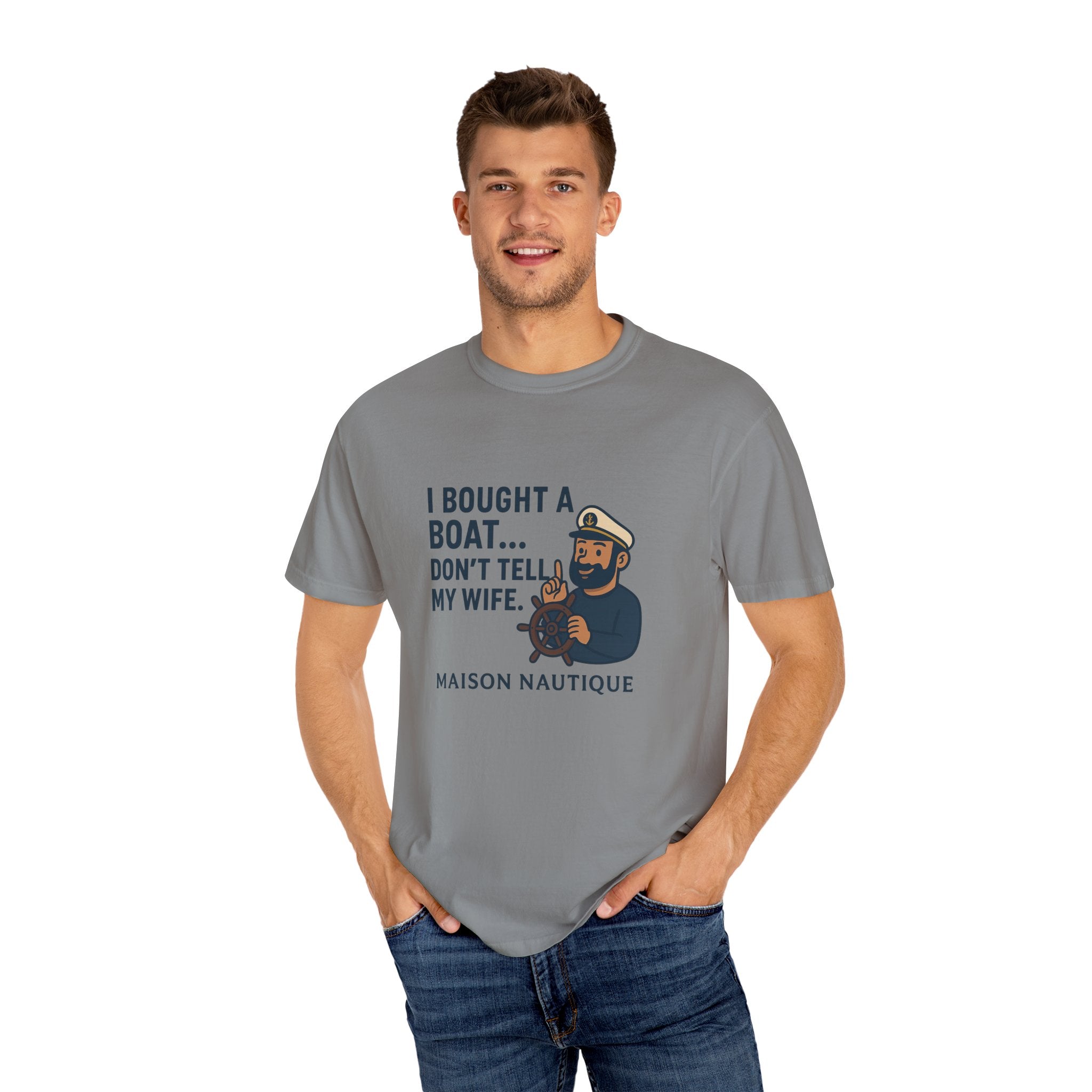 I Bought a Boat… Don’t Tell My Wife" Boating Tee – Maison Nautique | Men's Tee - Maison Nautique